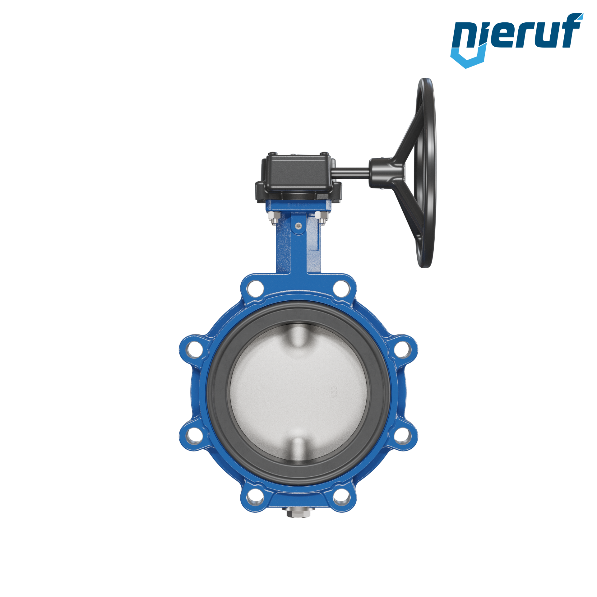 Absperrklappe AK02 DN 150 PN10-PN16 DVGW-Gas Schneckenradgetriebe
