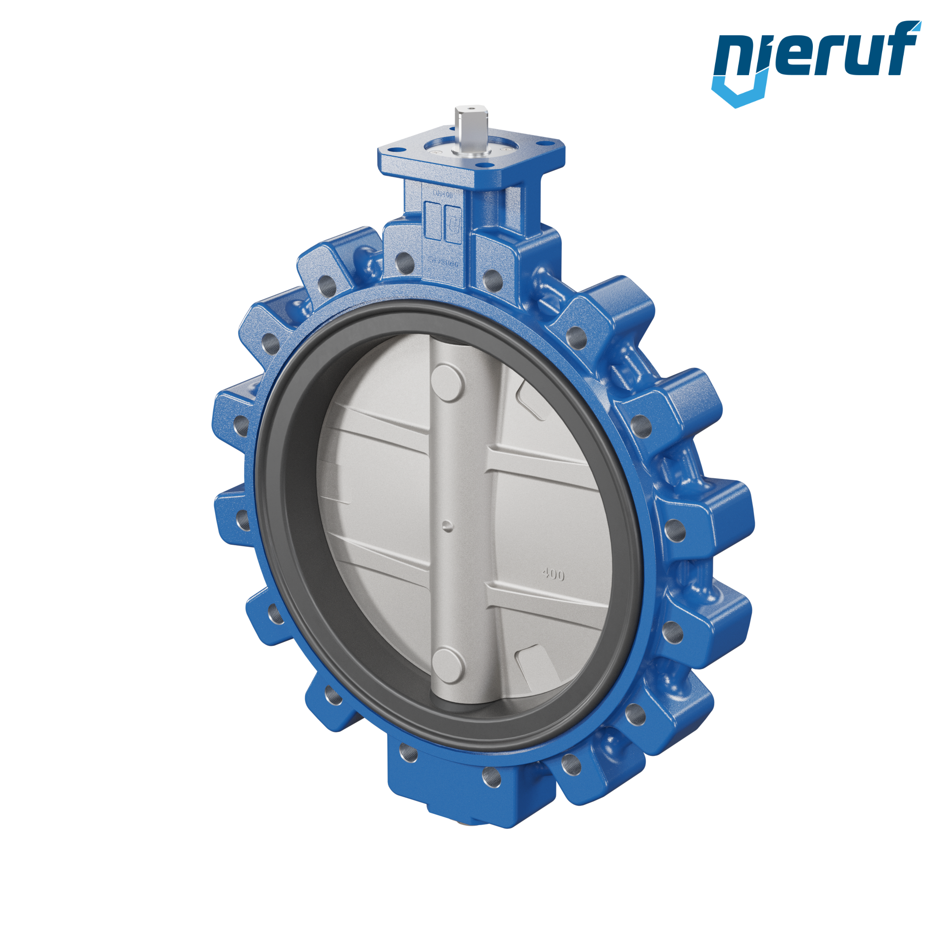 Absperrklappe AK02 DN 400 PN10 DVGW-Gas ohne Hebel