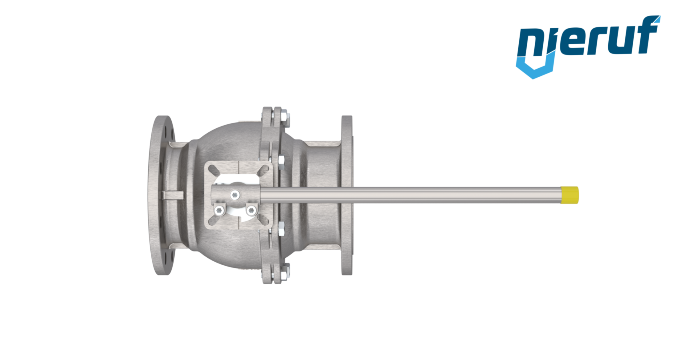 Gas-Flanschkugelhahn DN80 FK05 Edelstahl 1.4408