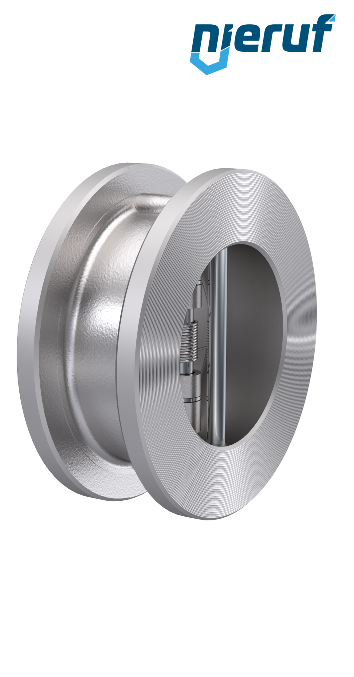 Doppelflügel-Rückschlagklappe DN300 DR03 Edelstahl 1.4408 Metall