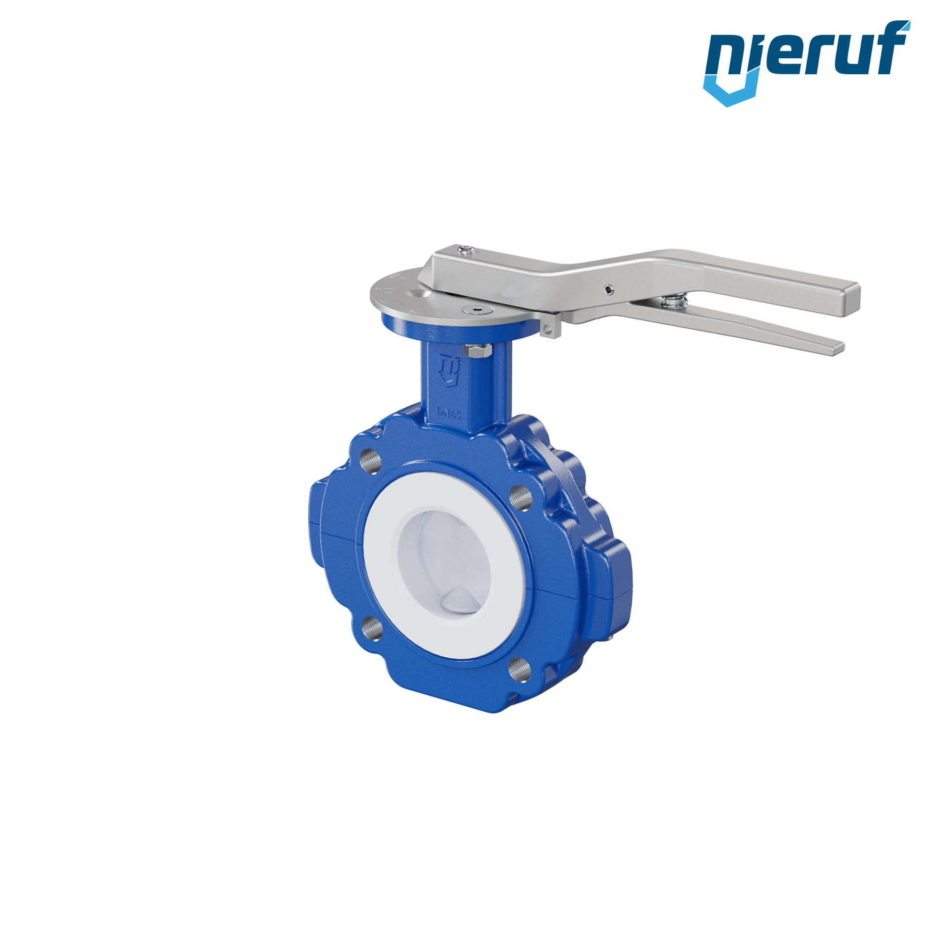 valvola a farfalla PTFE AK10 DN65 ANSI150 leva inserto in silicone valvola a farfalla PFA PTFE AK10 DN65 ANSI150 leva inserto in FKM