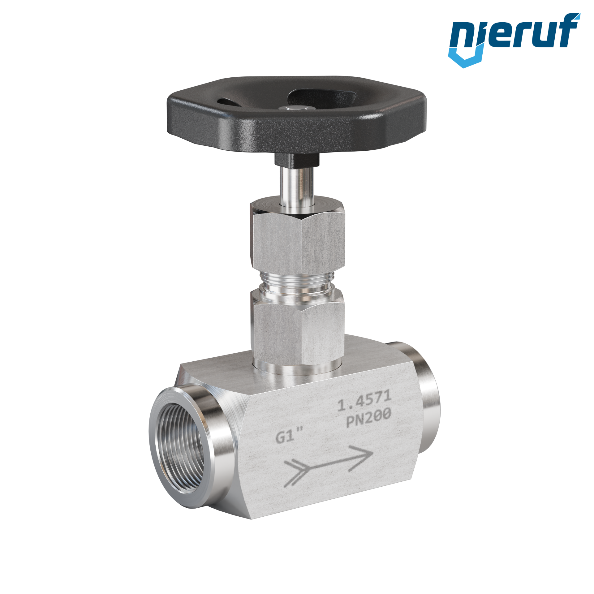 Hochdruck-Nadelventil  1" Zoll NV01 Edelstahl 1.4571 Hochdruck-Nadelventil  1" Zoll NV01 Edelstahl 1.4571