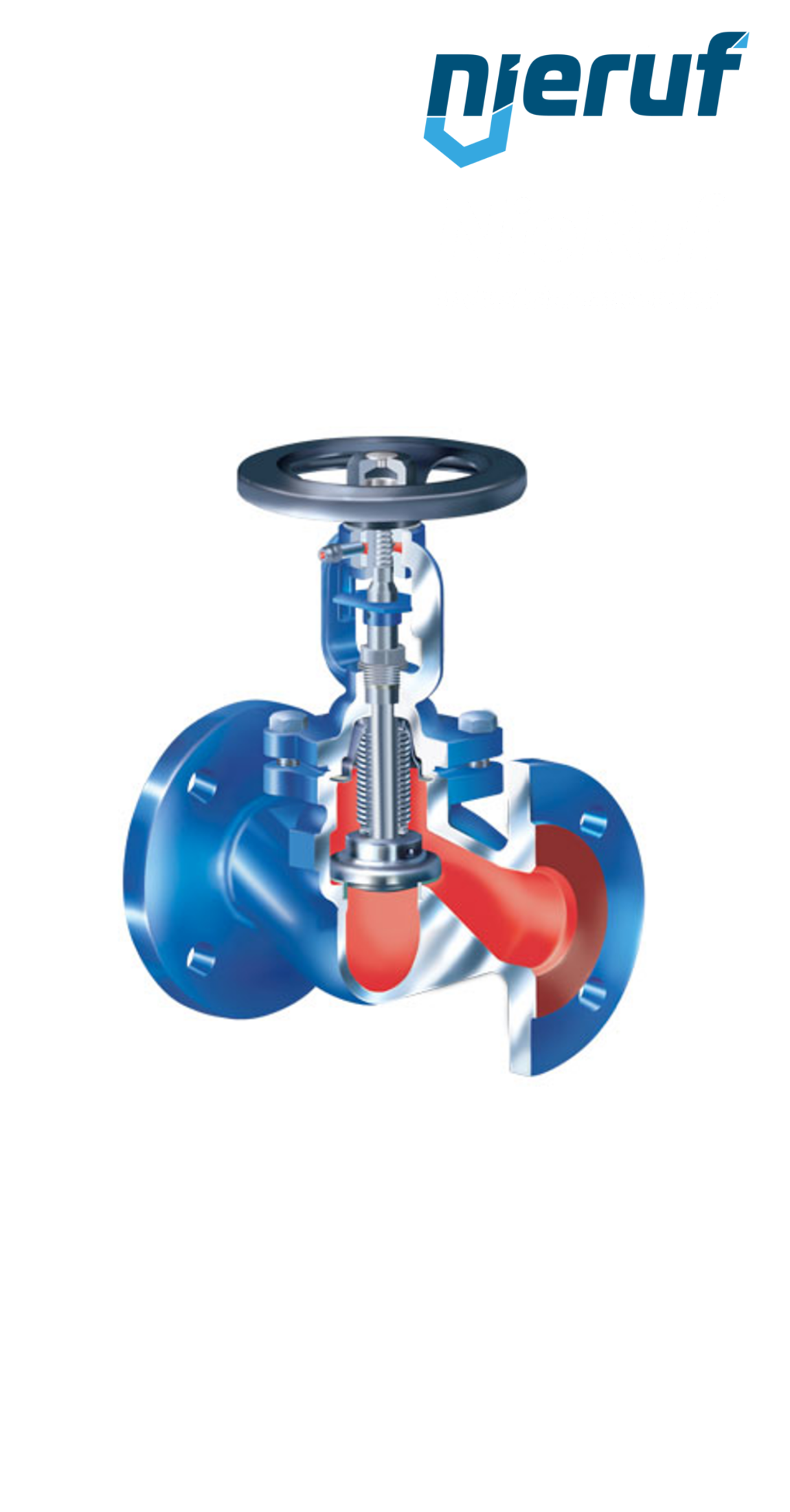 Flansch-Absperrventil DN 32 AV01 Grauguss EN-JL1040 Regulierkegel