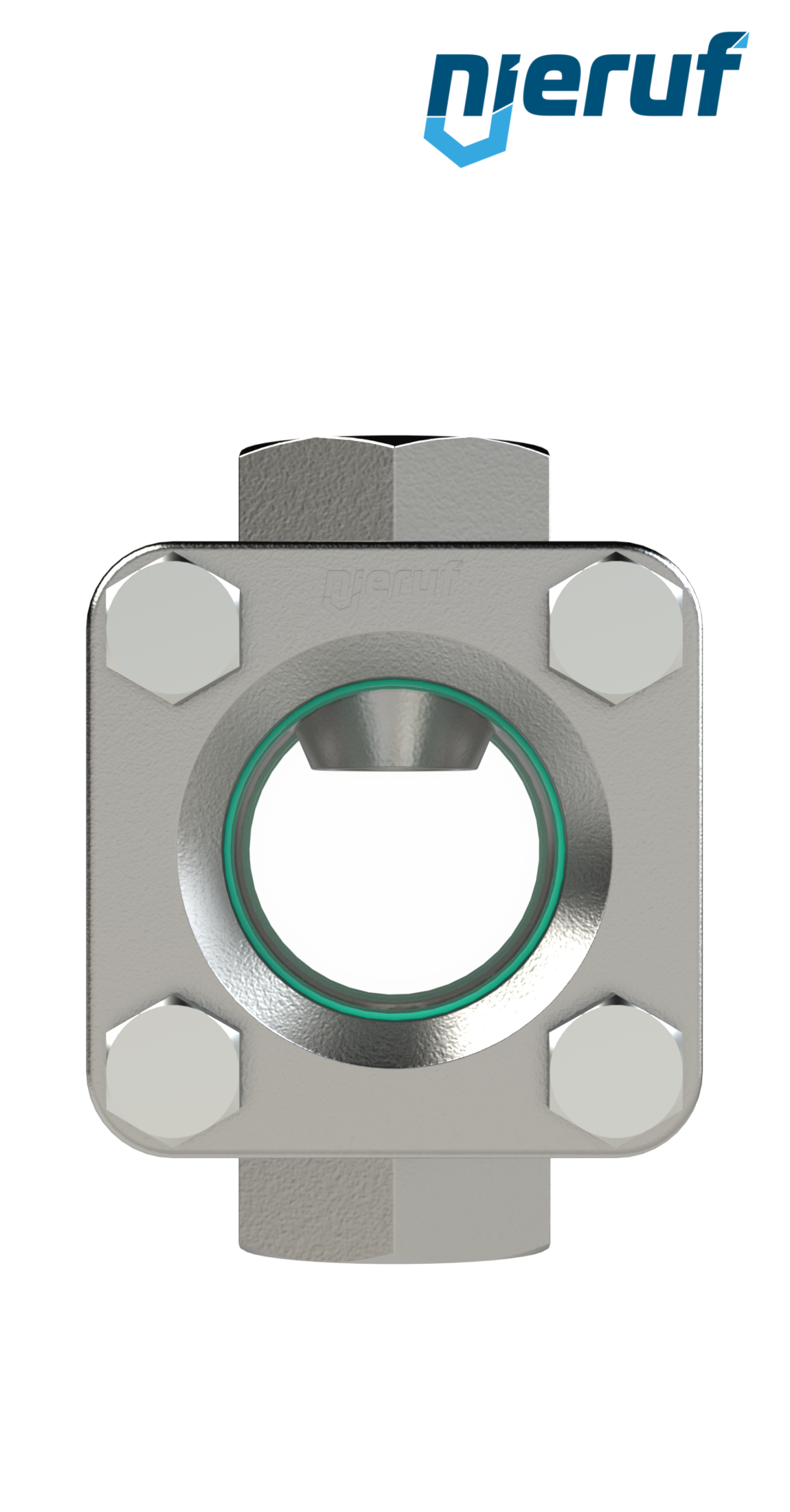 Durchfluss-Schauglas DN32 - 1 1/4" Zoll Edelstahl Natron-Kalk-Glas