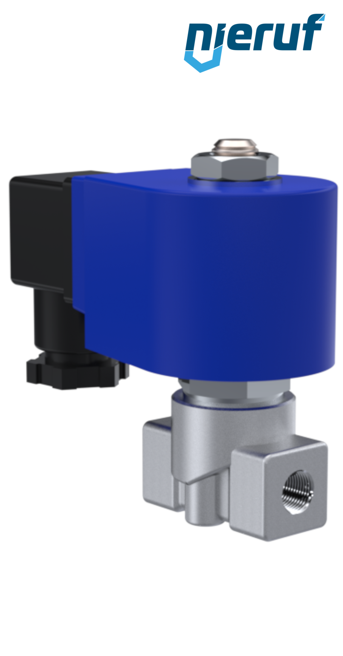 Hochdruck-Magnetventil G 1/8" Zoll DN2,0 Edelstahl EV10 FKM 230V 50Hz