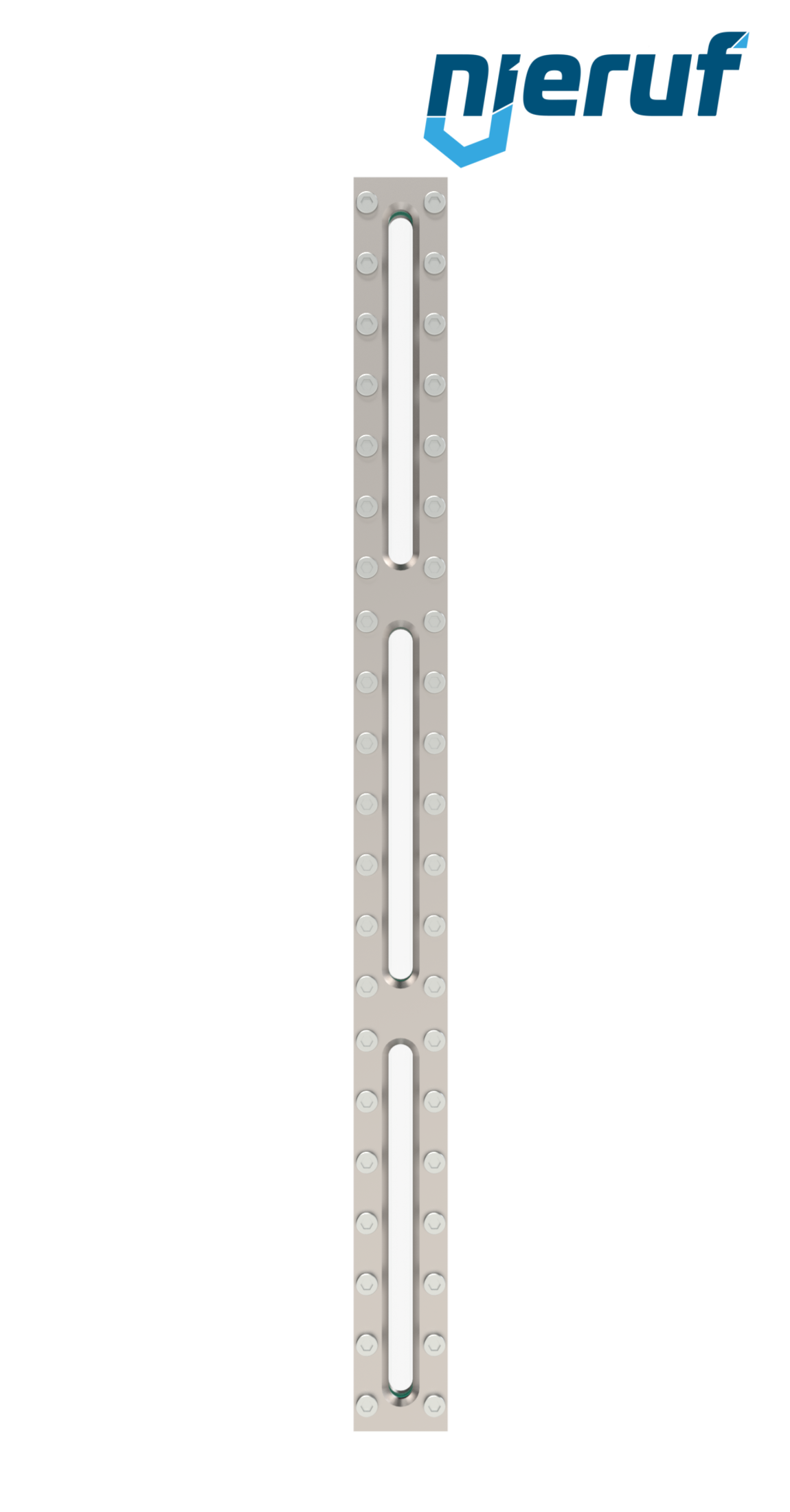 Behälter-Schauglas L=620mm  BS03 Edelstahl 1.4571 Borosilikatglas, Reflex 16bar