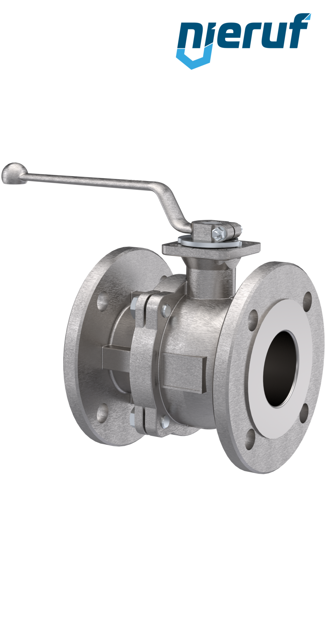 Gas-Flanschkugelhahn FK05 DN50 PN40 aus Edelstahl 1.4408