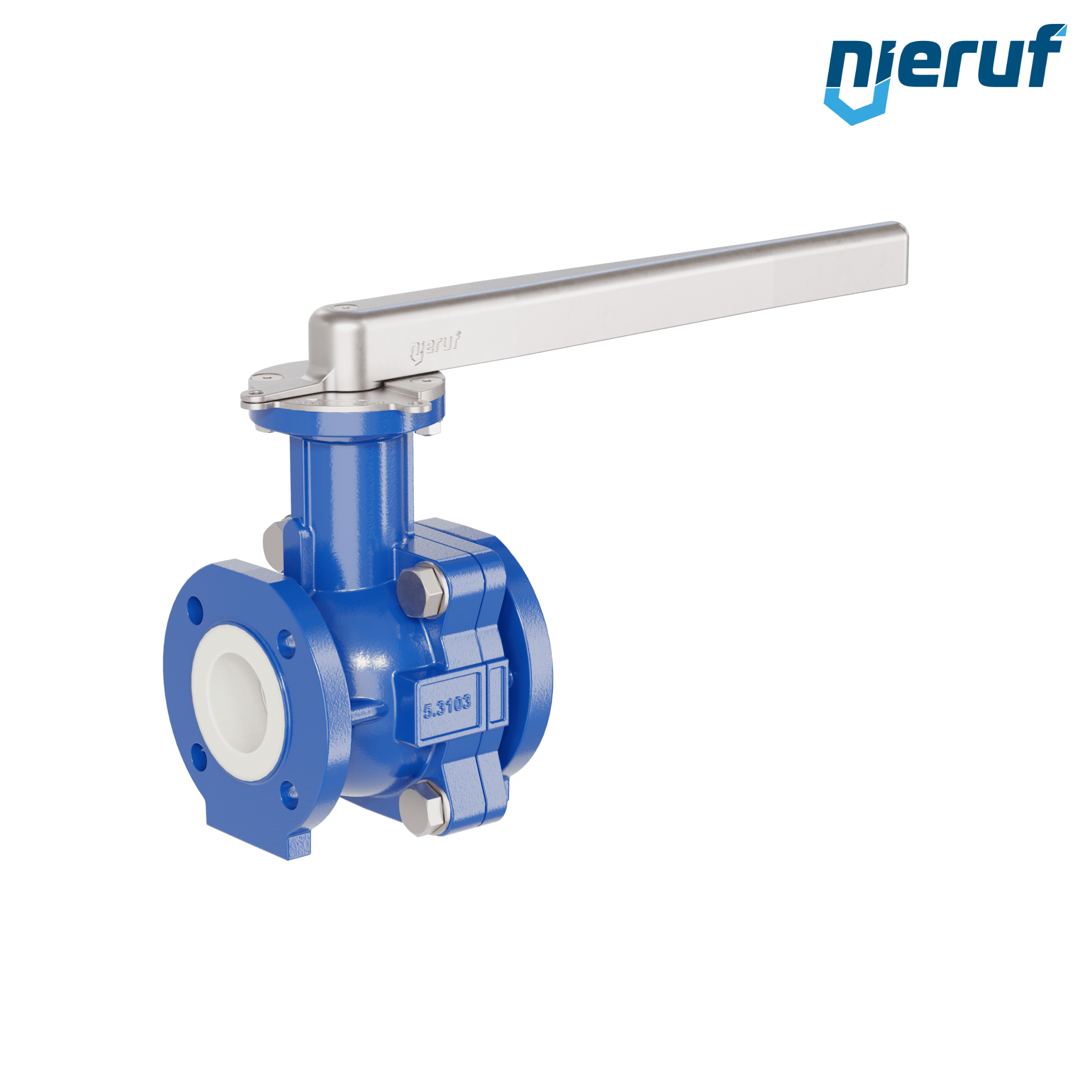 valvola a sfera flangiata PFA FK13 DN65 - 2 1/2" pollici ANSI 150 in ghisa sferoidale 5.3103 con leva in acciaio valvola a sfera flangiata PFA FK13 DN65 - 2 1/2" pollici ANSI 150 in ghisa sferoidale 5.3103 con leva in acciaio
