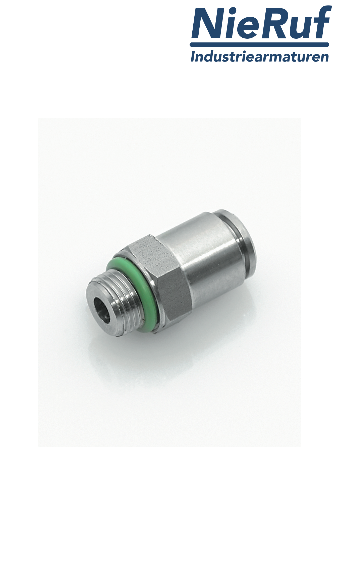 Gerade Einschraubverbindung EF01 Edelstahl FKM G1/4" D6mm Gerade Einschraubverbindung EF01 Edelstahl FKM G1/4" D6mm