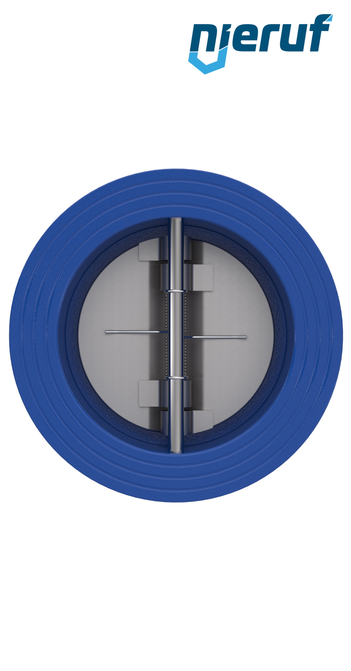 Doppelflügel-Rückschlagklappe DN100 DR02 GGG40 FKM (Viton)