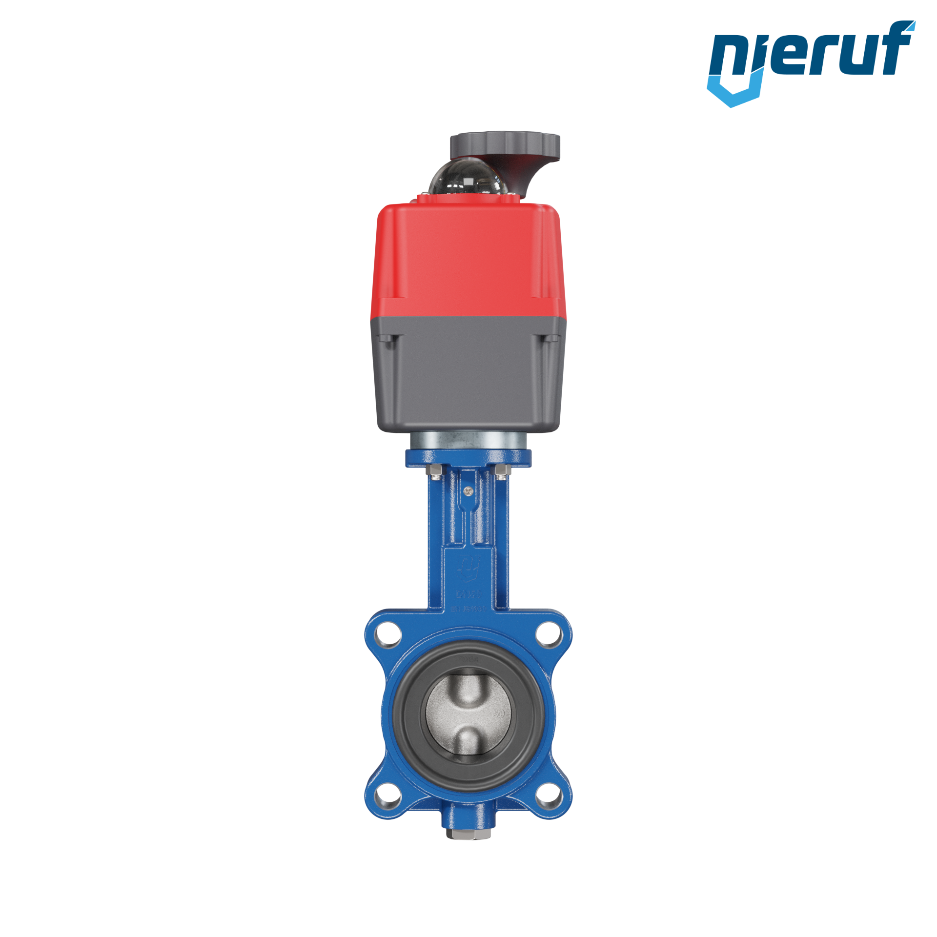 Absperrklappe DN 50 mit Gewindeaugen elektrischer Antrieb 24-240V DVGW Trinkwasser