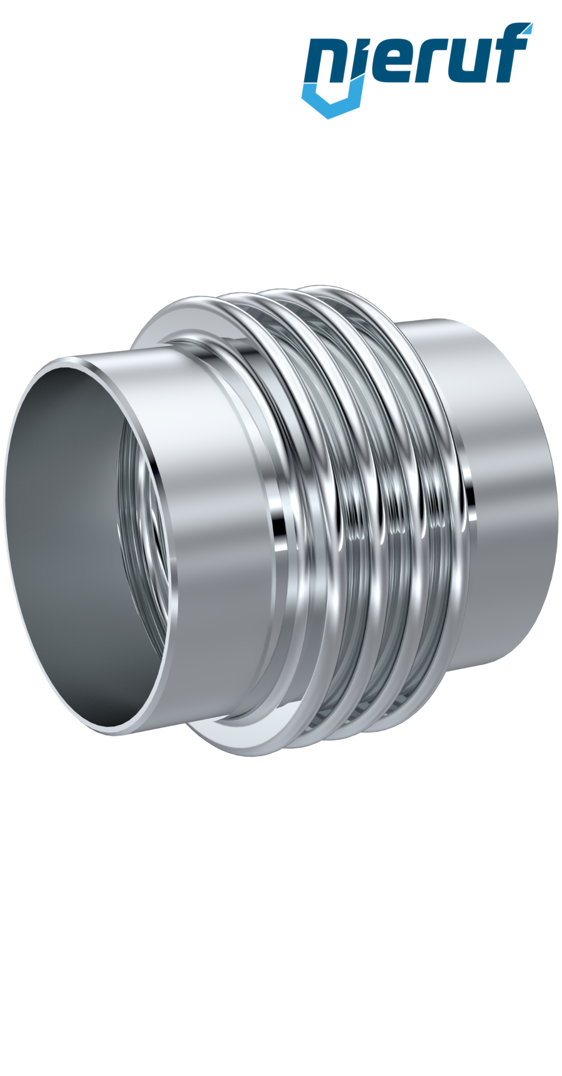 Axialkompensator DN150 - 168,3mm Typ KP05 Anschweißenden und Edelstahl-Faltenbalg