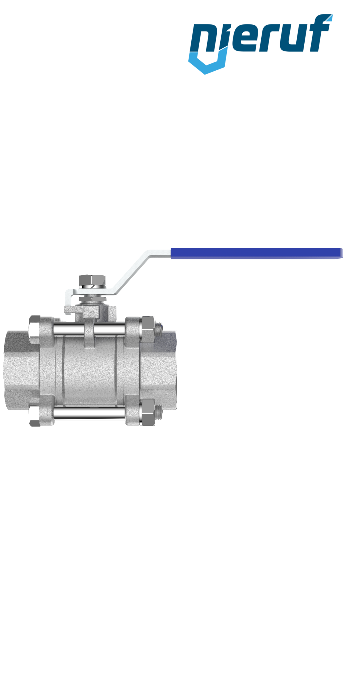 Edelstahl-Kugelhahn DN25 - 1" Zoll GK04 Innengewinde