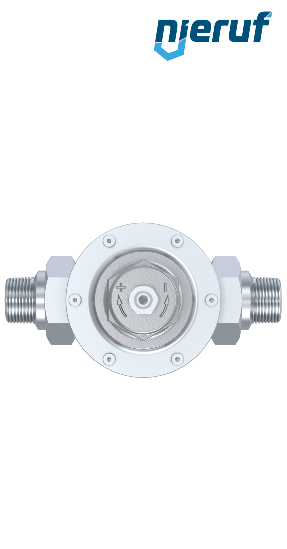 Niederdruck-Druckminderer Außengewinde 1 1/4" Zoll DM12 Edelstahl FKM 0,2 - 2,0 bar