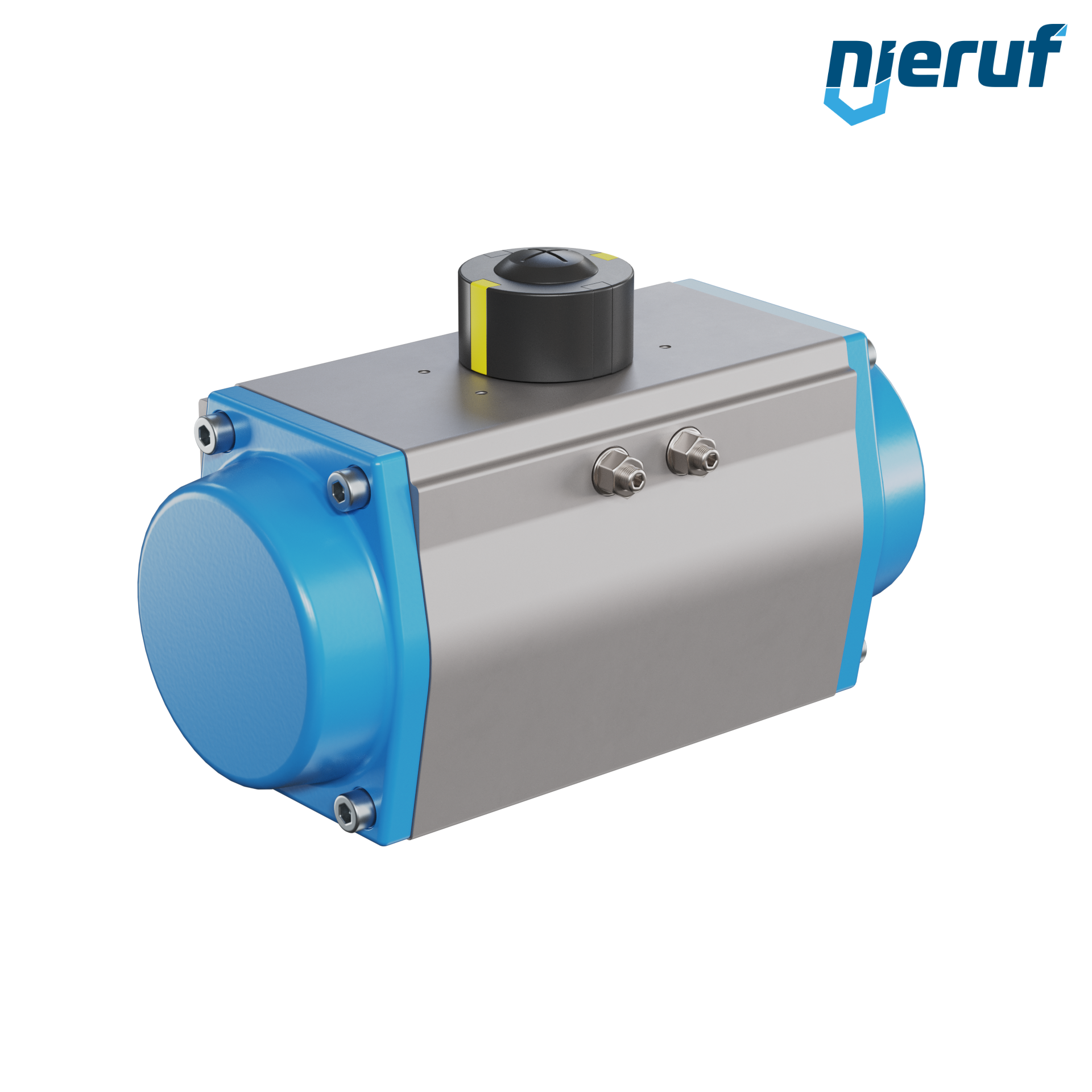 Pneumatischer Antrieb AN02 einfachwirkend, federöffnend GS-105 90° mit 7 Feder