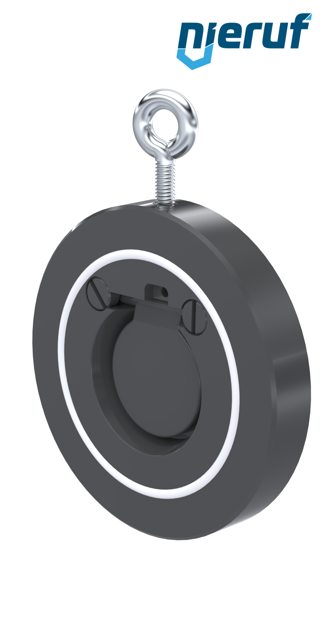 Zwischenflansch-Rückschlagklappe DN40 ZR05 Kunststoff PVC-U PTFE