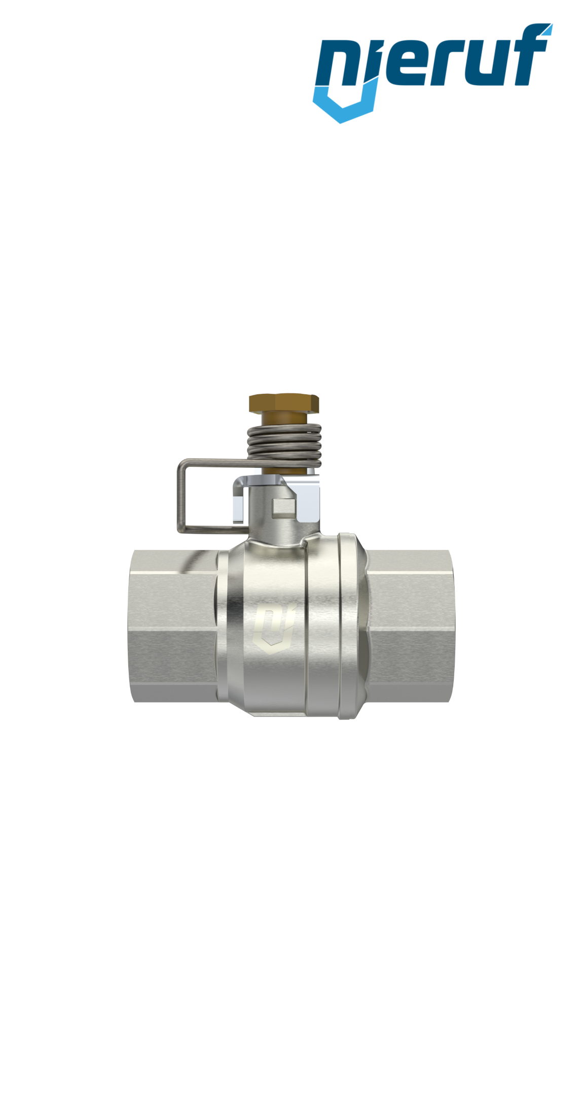 Kugelhahn mit Federrückstellung DN15 - 1/2" Zoll GK13