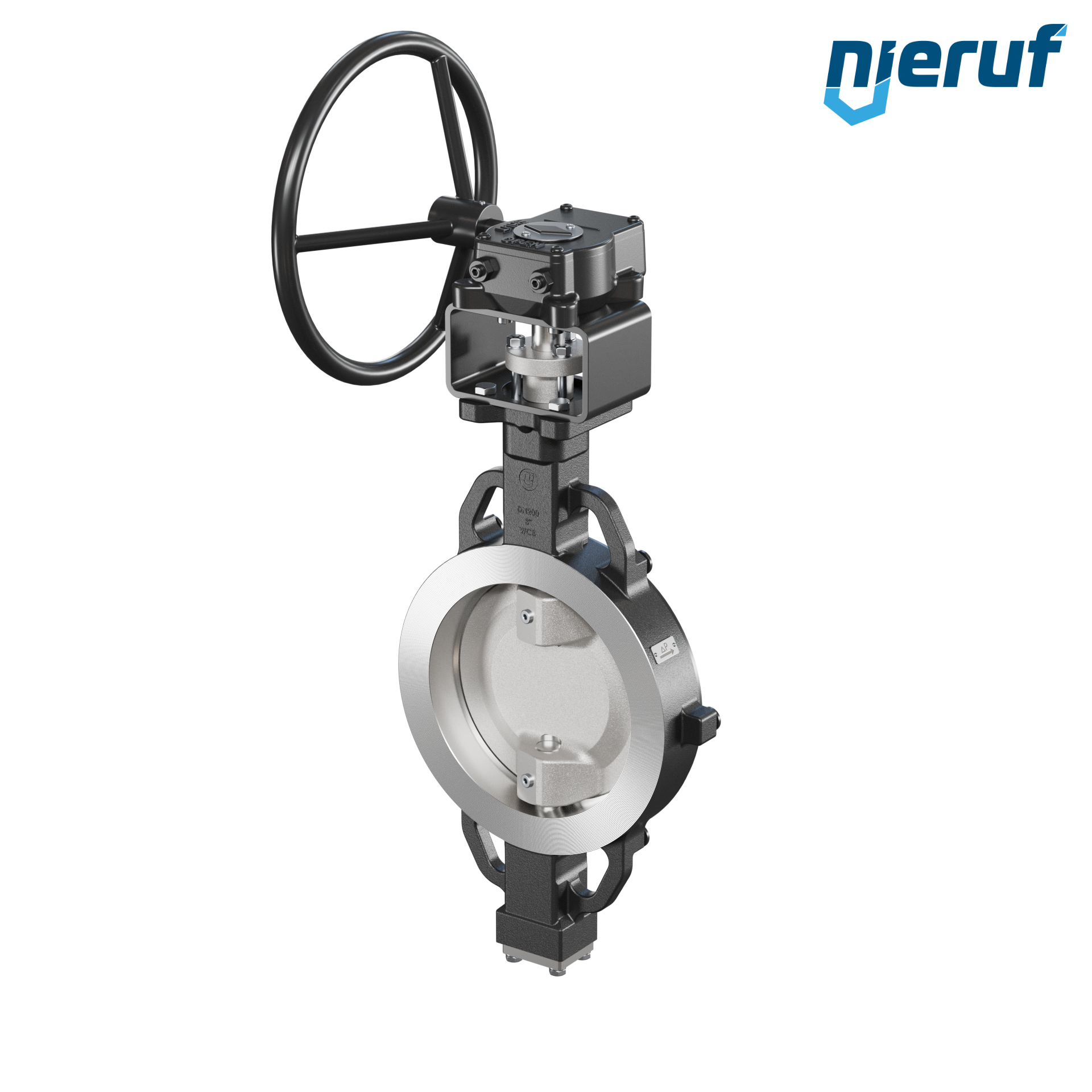 Doppelexzentrische Absperrklappe AK11 DN 200 PN10-40 ANSI150-300 Getriebe