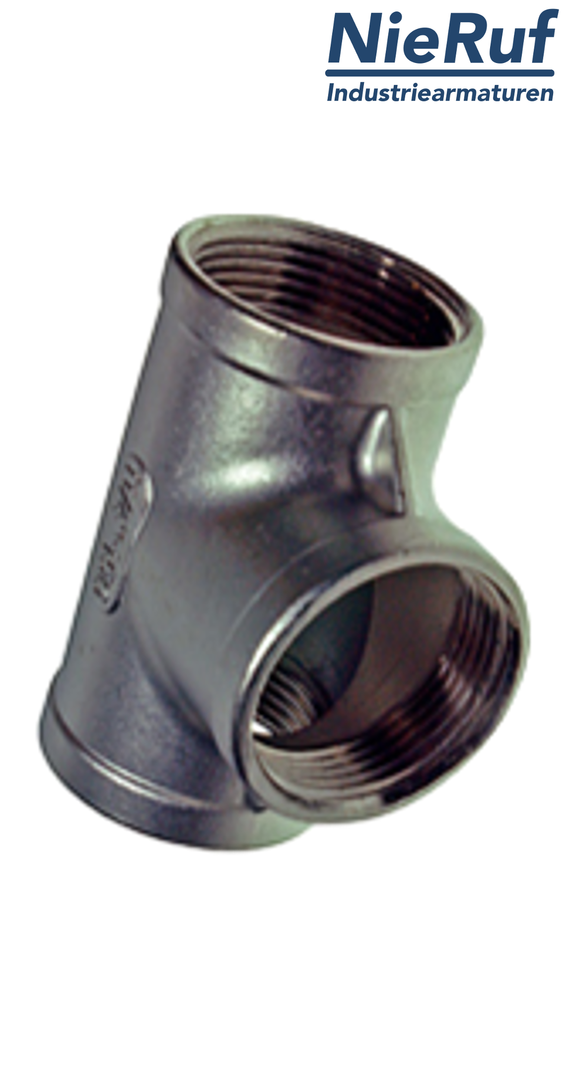 T-Stück 1 1/4" Zoll NPT Edelstahl 316 90° Winkel IG