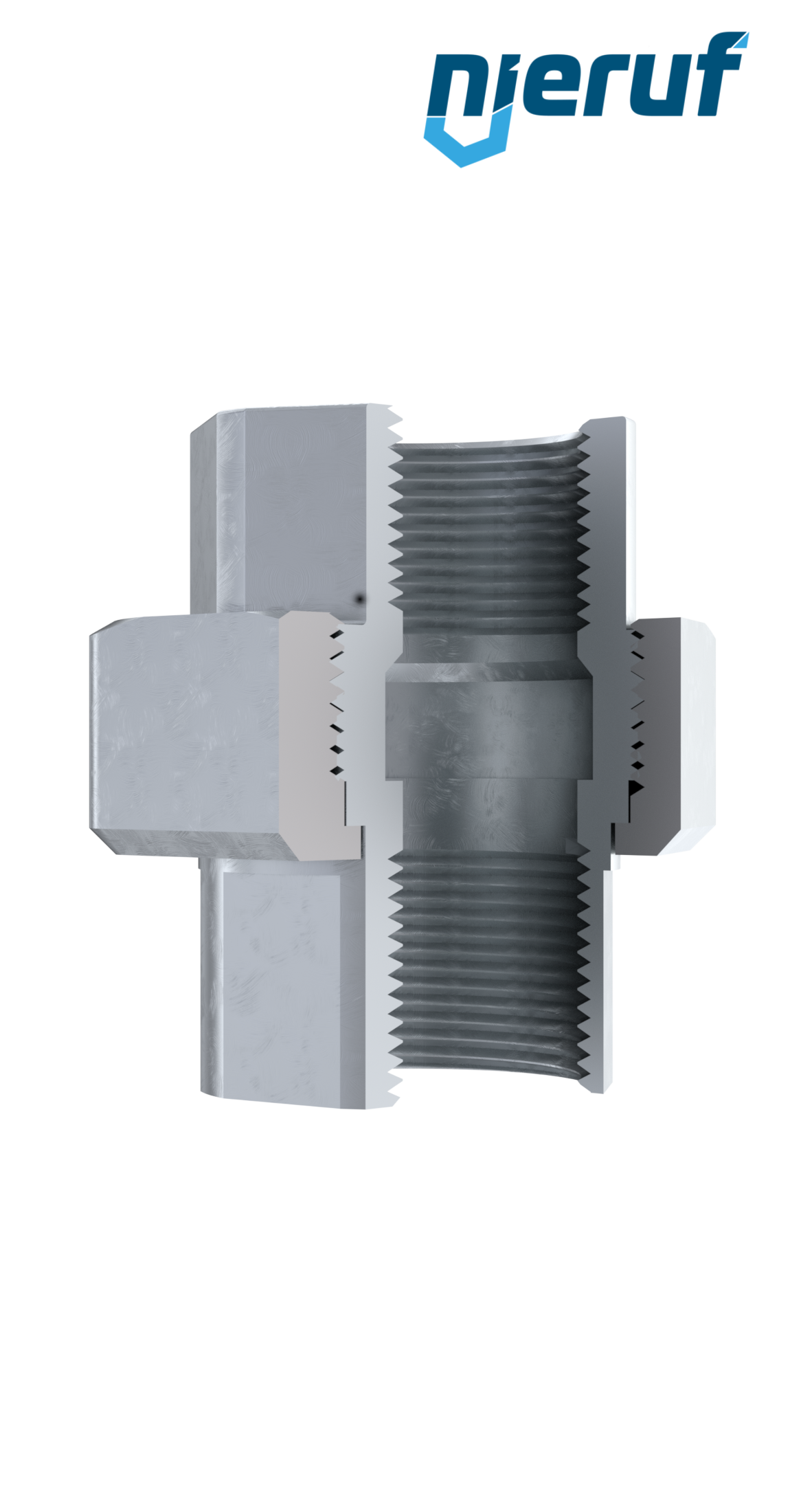 Tempergussfitting Verschraubung Nr. 330, DN25 - 1" Zoll verzinkt