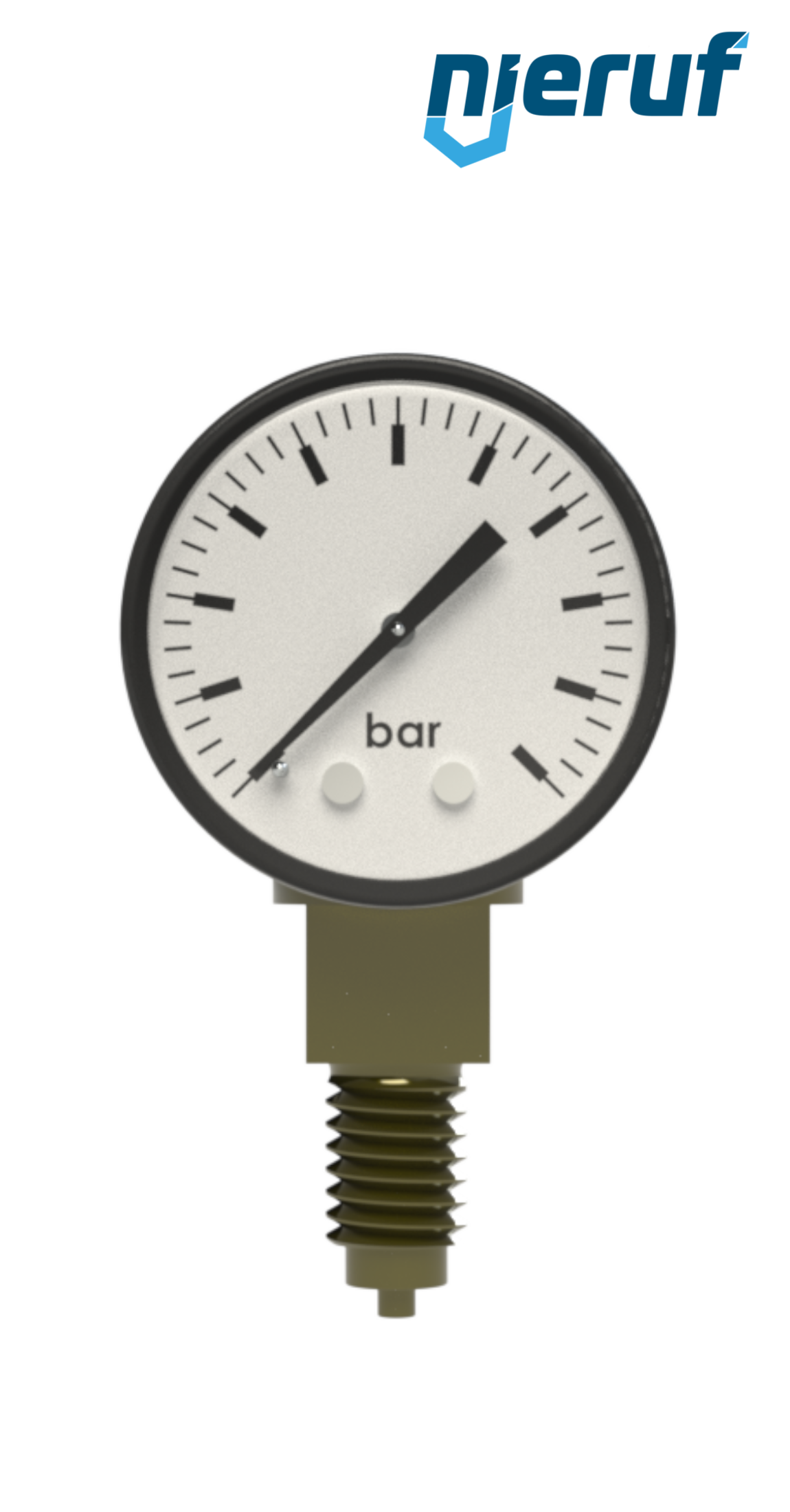 Manometer G 1/8" radial 40 mm Stahl MM01 0 - 4,0 bar