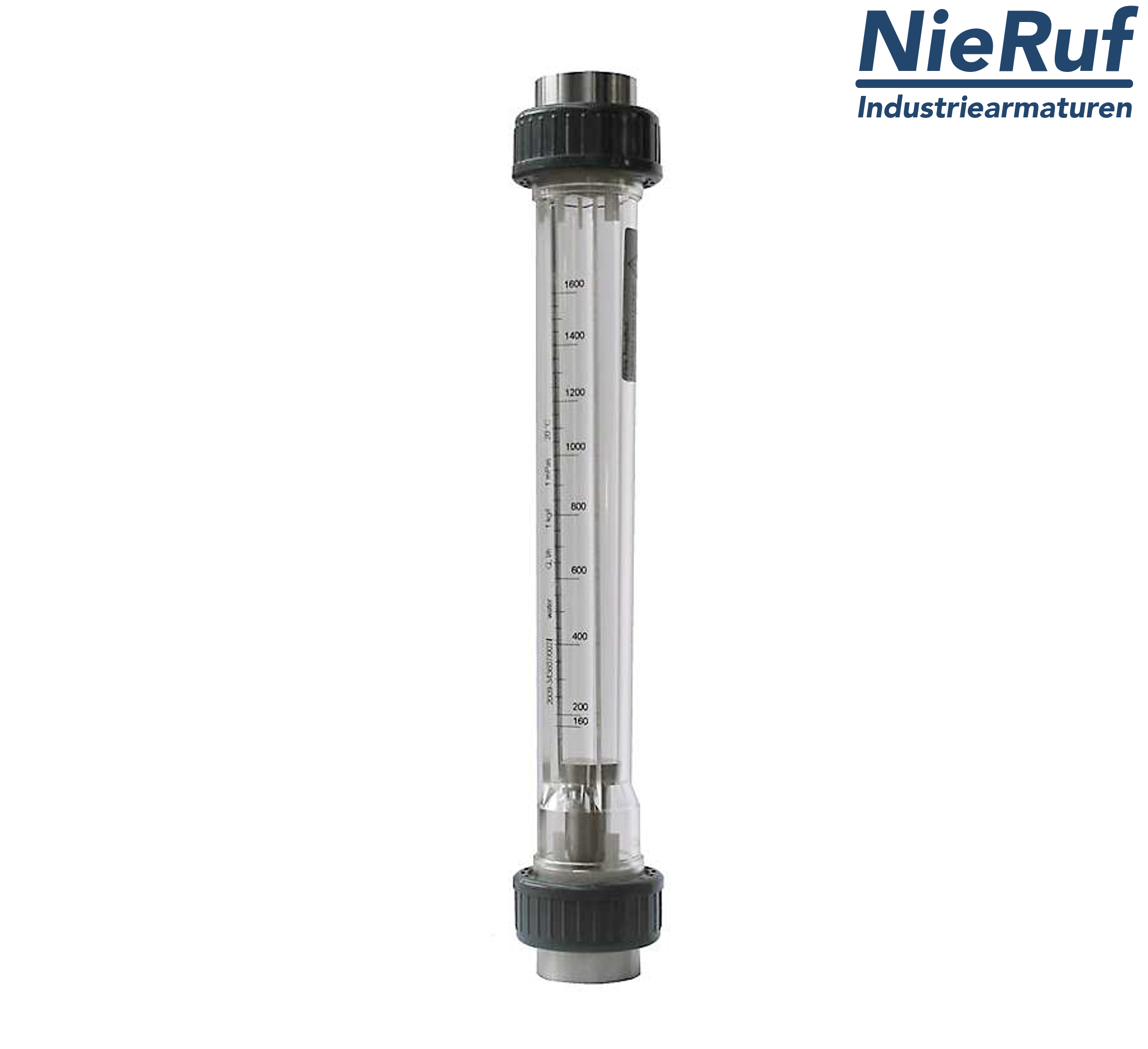 Schwebekörper Durchflussmessgerät 1" Zoll NPT 160,0 - 1600 l/h Wasser NBR
