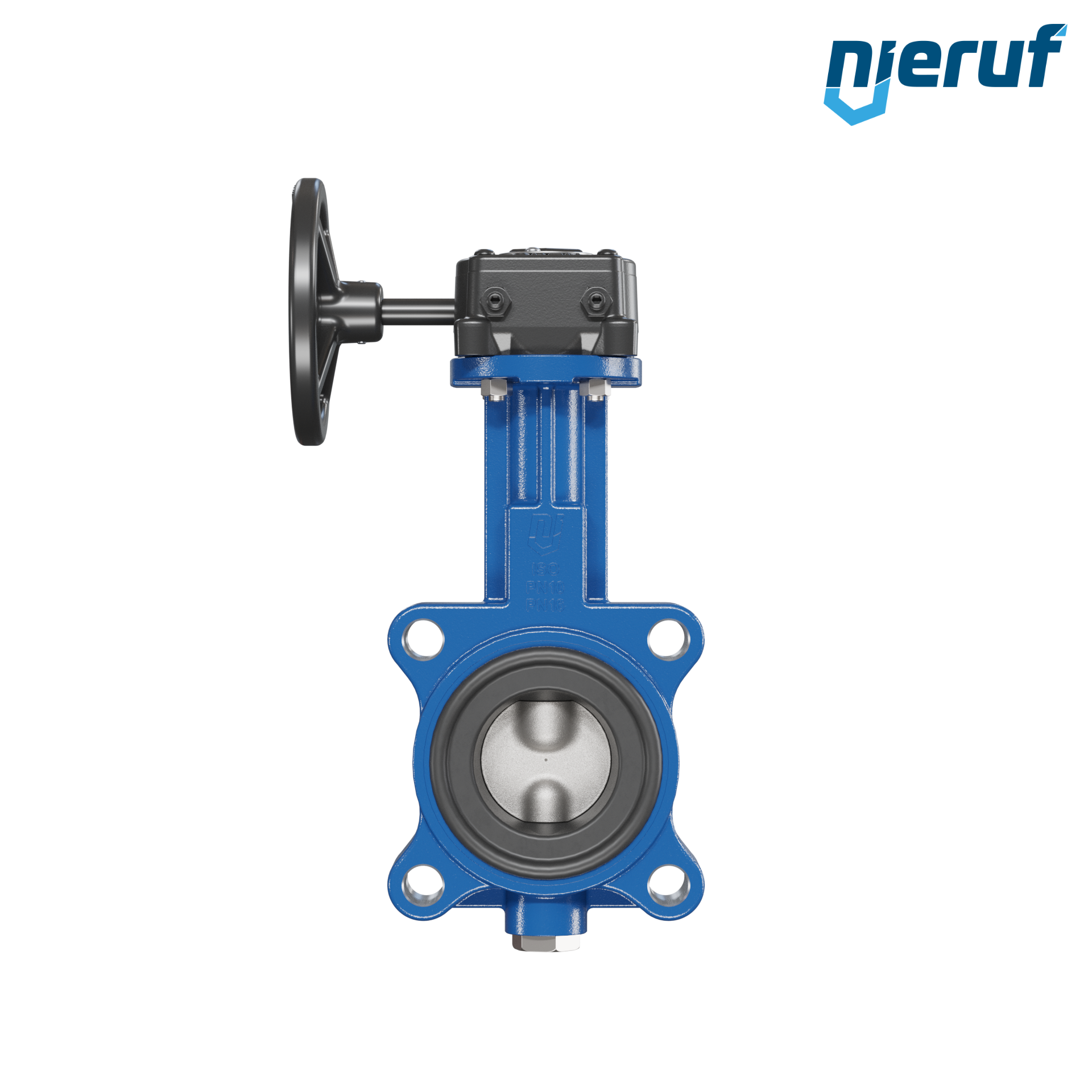 Absperrklappe AK02 DN 50 PN10-PN16 DVGW-Gas Schneckenradgetriebe