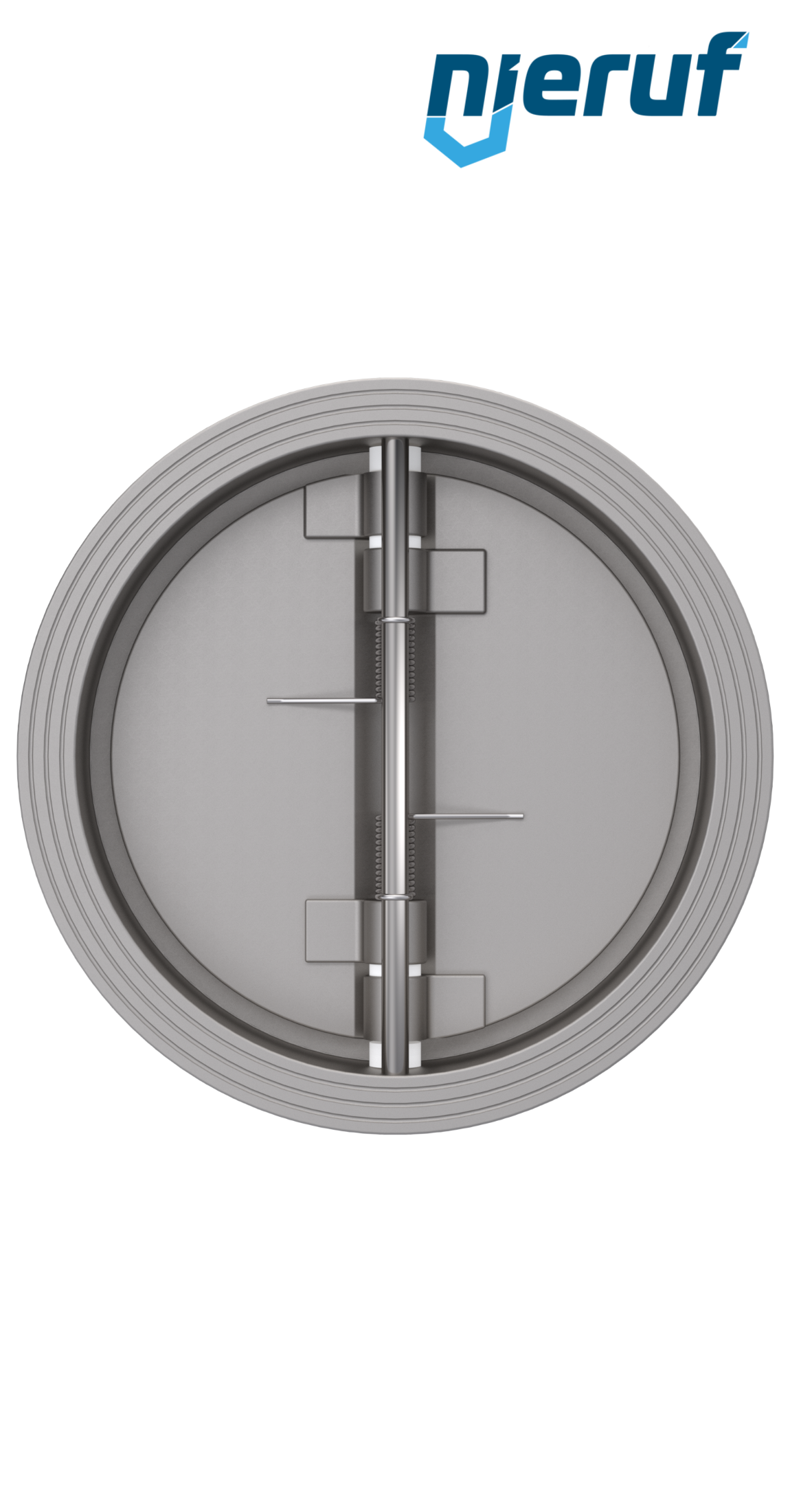 Doppelflügel-Rückschlagklappe DN400 DR03 Edelstahl 1.4408 NBR