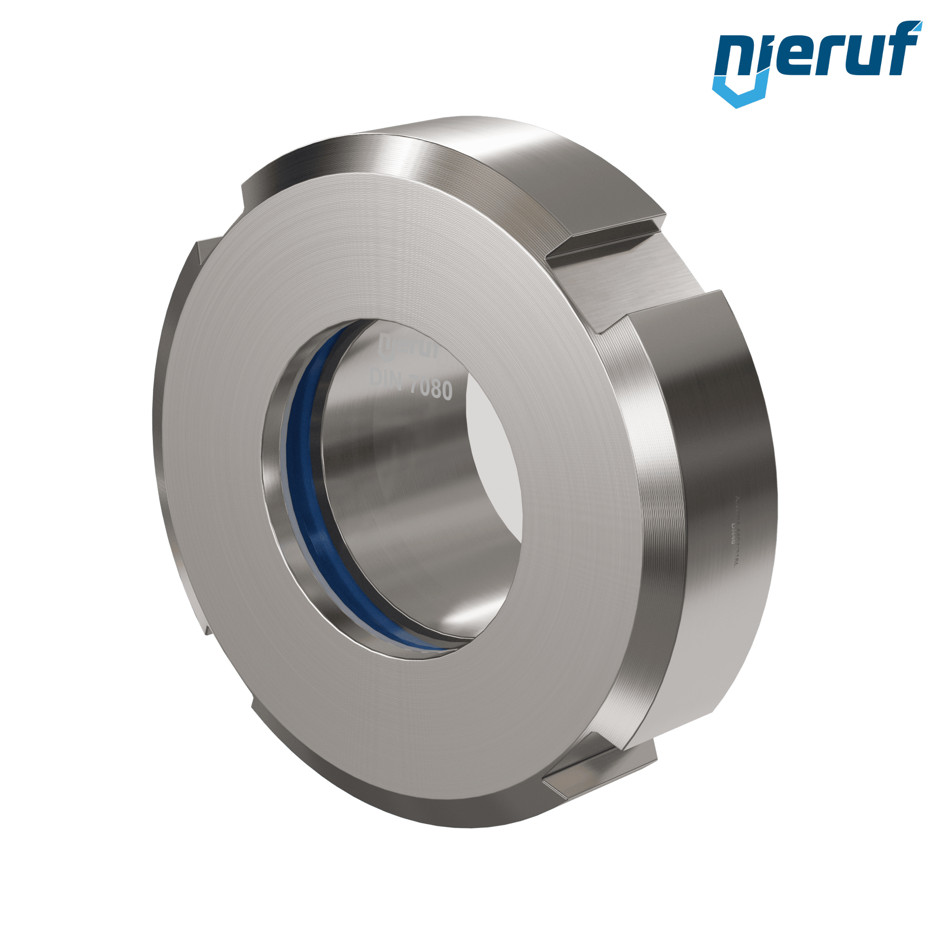 Schauglas DN40 - 1 1/2" Zoll DIN 11851 Edelstahl 1.4404 / AISI 316L
