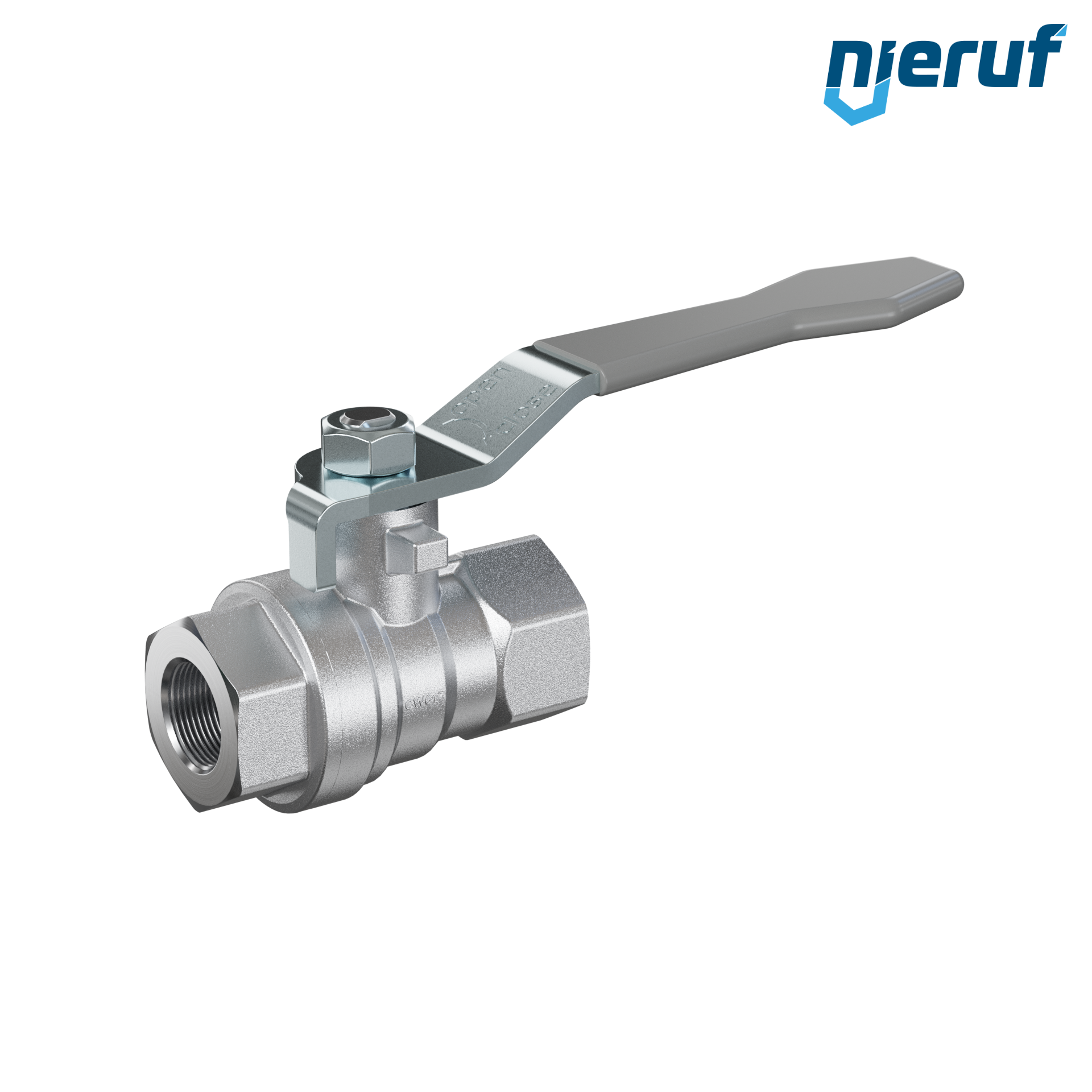valvola a sfera in ottone DN8 - 1/4" pollici GK02 gas e acqua potabile DVGW