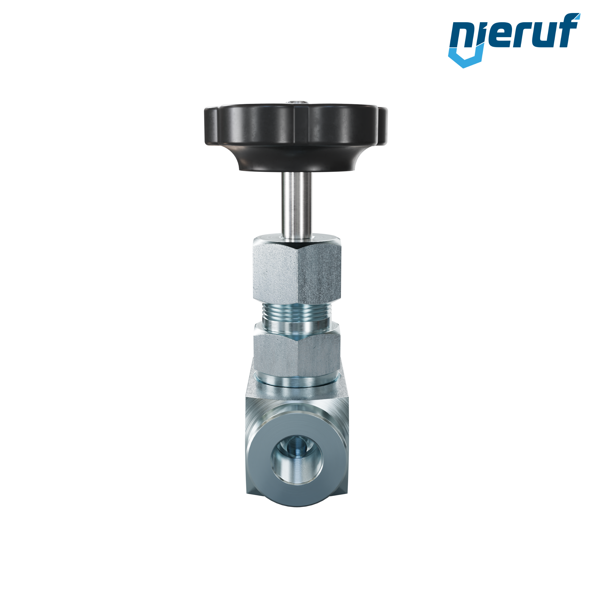 Nadelventil  1/4" Zoll NV01 Stahl (blau verzinkt)