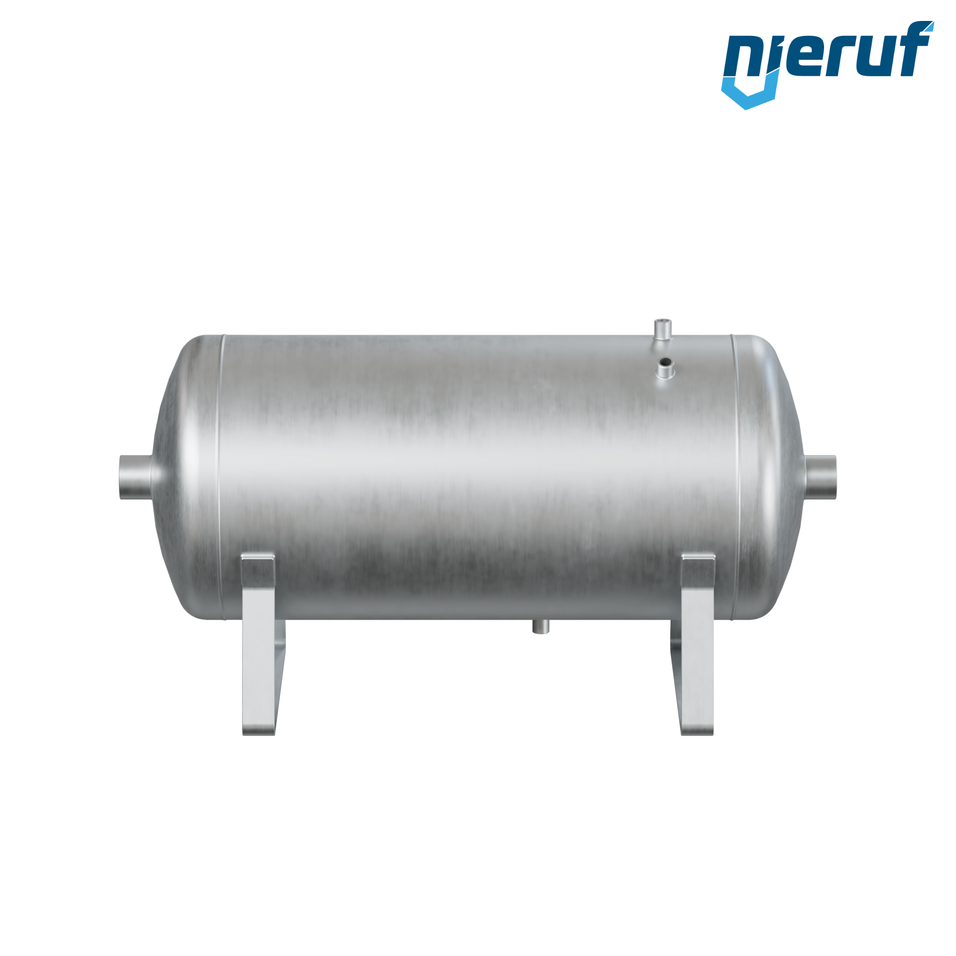 Druckbehälter liegend BE01 150 Liter, 0-16 bar, Stahl grundiert