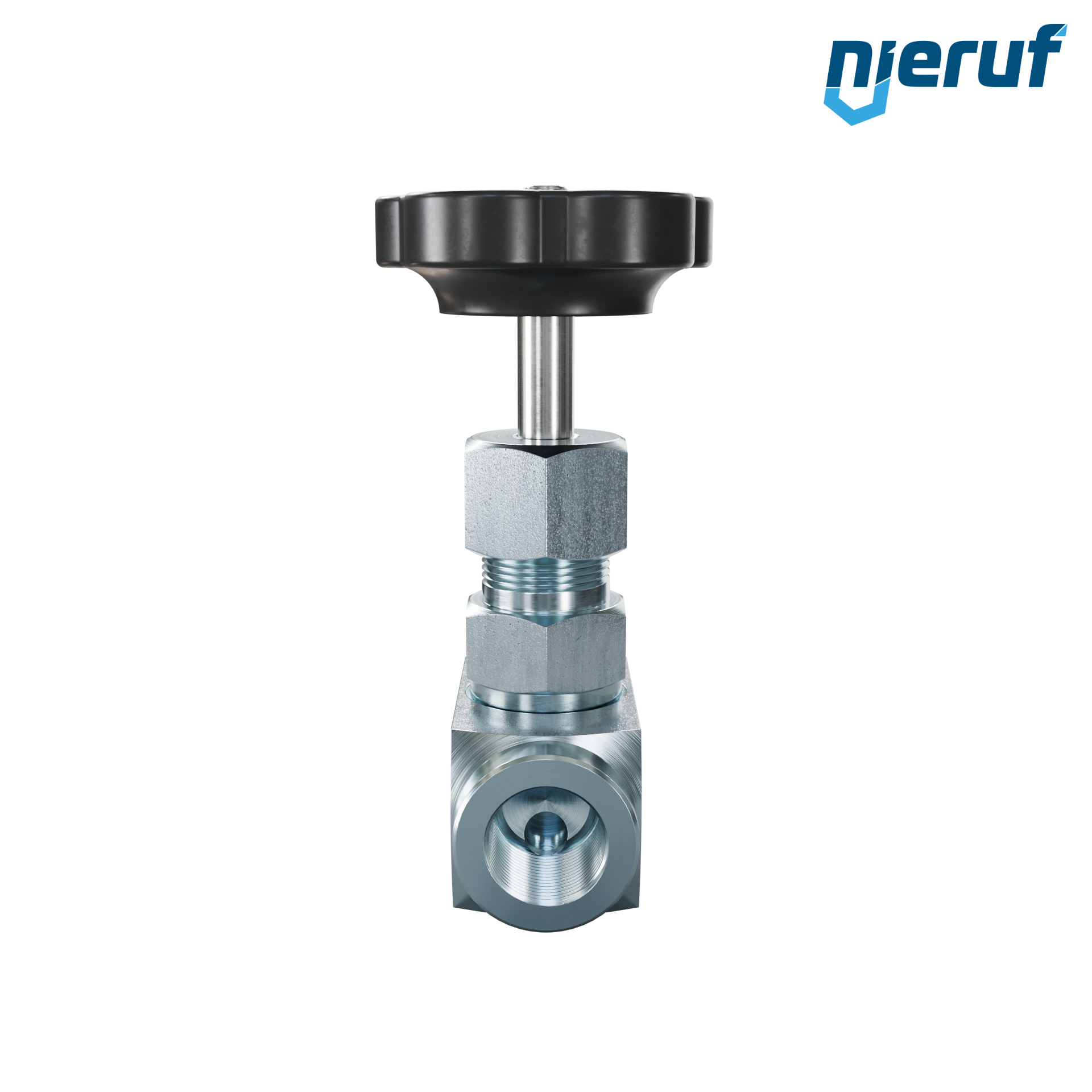 Nadelventil  3/8" Zoll NV01 Stahl (blau verzinkt)