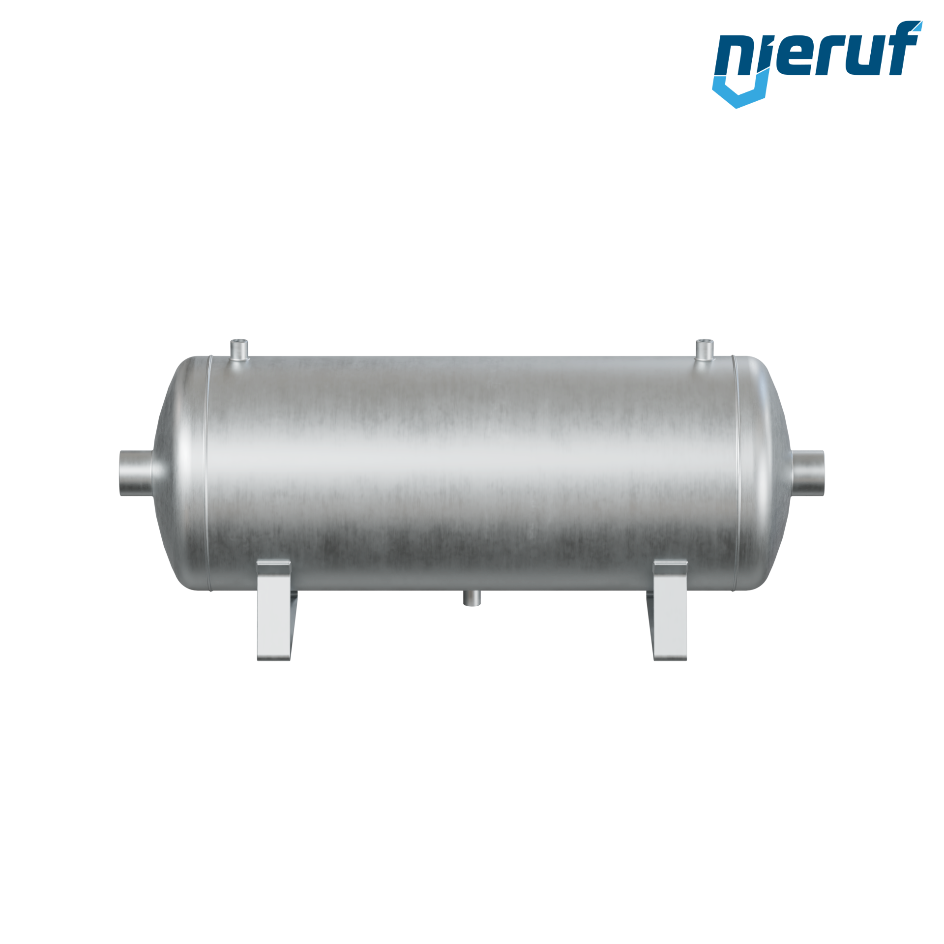 Druckbehälter liegend BE01 90 Liter, 0-11 bar, Stahl grundiert