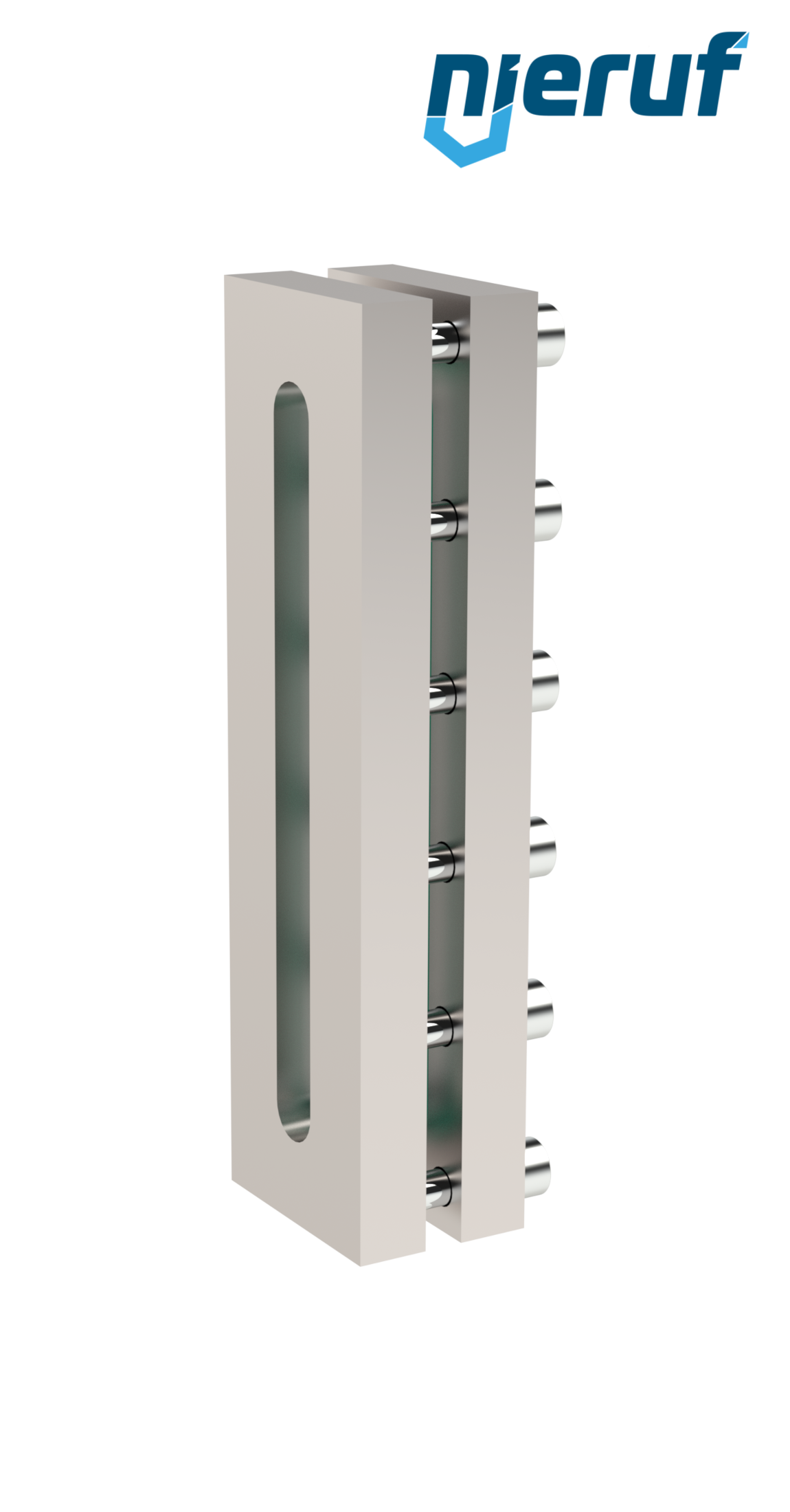 Behälter-Schauglas L=220mm  BS03 Edelstahl 1.4571 Borosilikatglas, Reflex 16bar