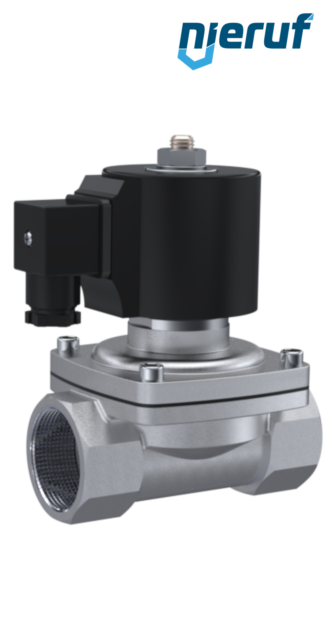 Vakuum-Magnetventil G 2" Zoll Edelstahl EV06 EPDM 24V DC