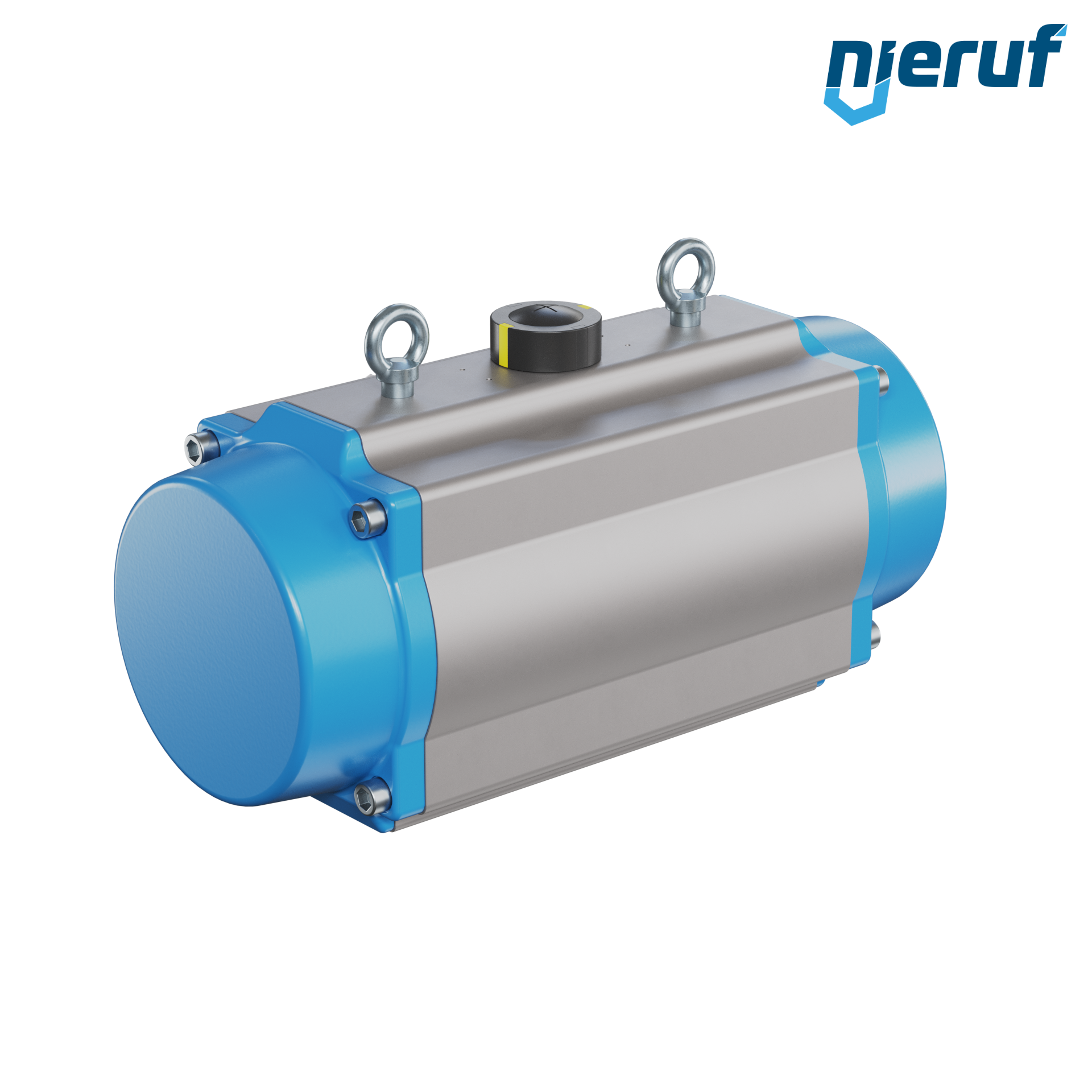 Pneumatischer Antrieb AN02 einfachwirkend, federöffnend Hochtemperatur-Version GS-240 90° mit 3 Federn