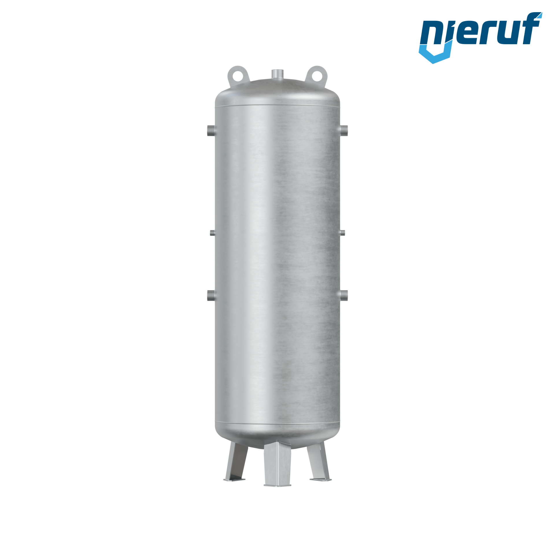Druckluftbehälter stehend BE01 500 Liter, 0-16 bar, Stahl grundiert