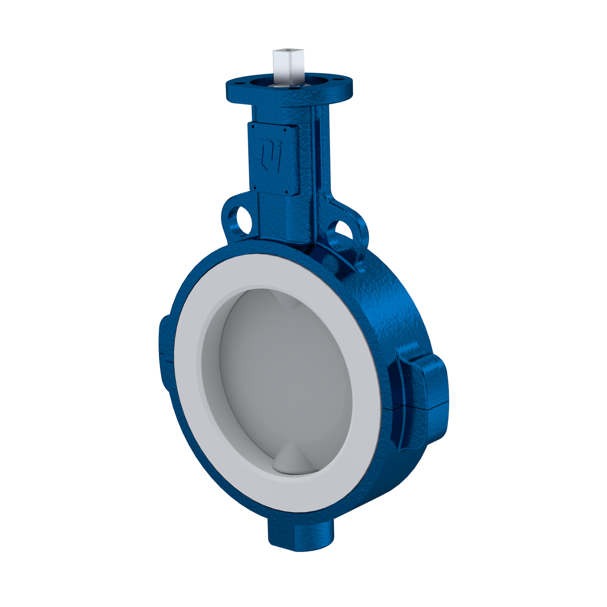 Absperrklappe PTFE AK09 DN200 PN10-PN16 Silikon Einlage