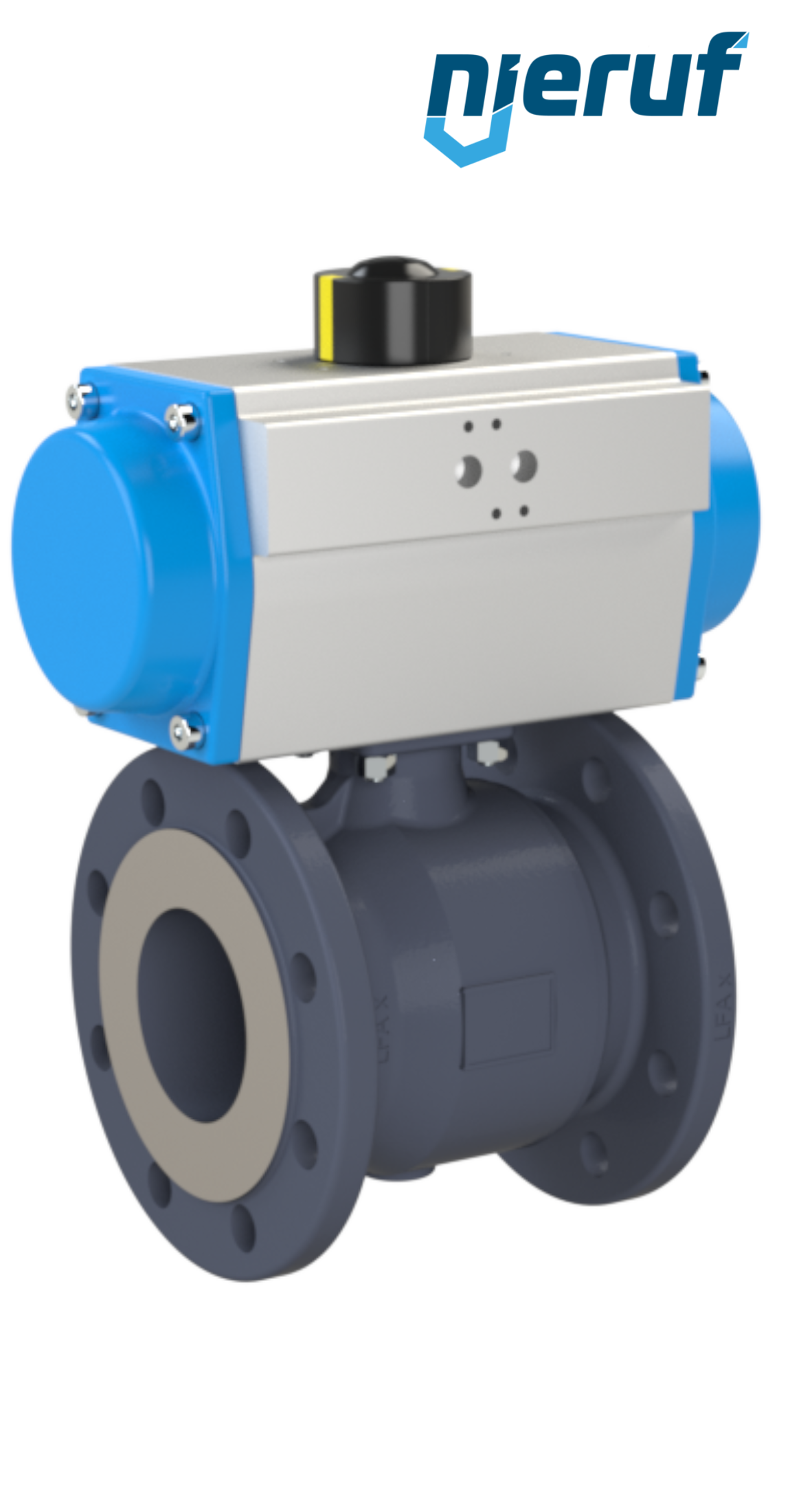 Automatik-Flanschkugelhahn DN32 - 1 1/4" Zoll PK04 pneumatischer Drehantrieb doppeltwirkend