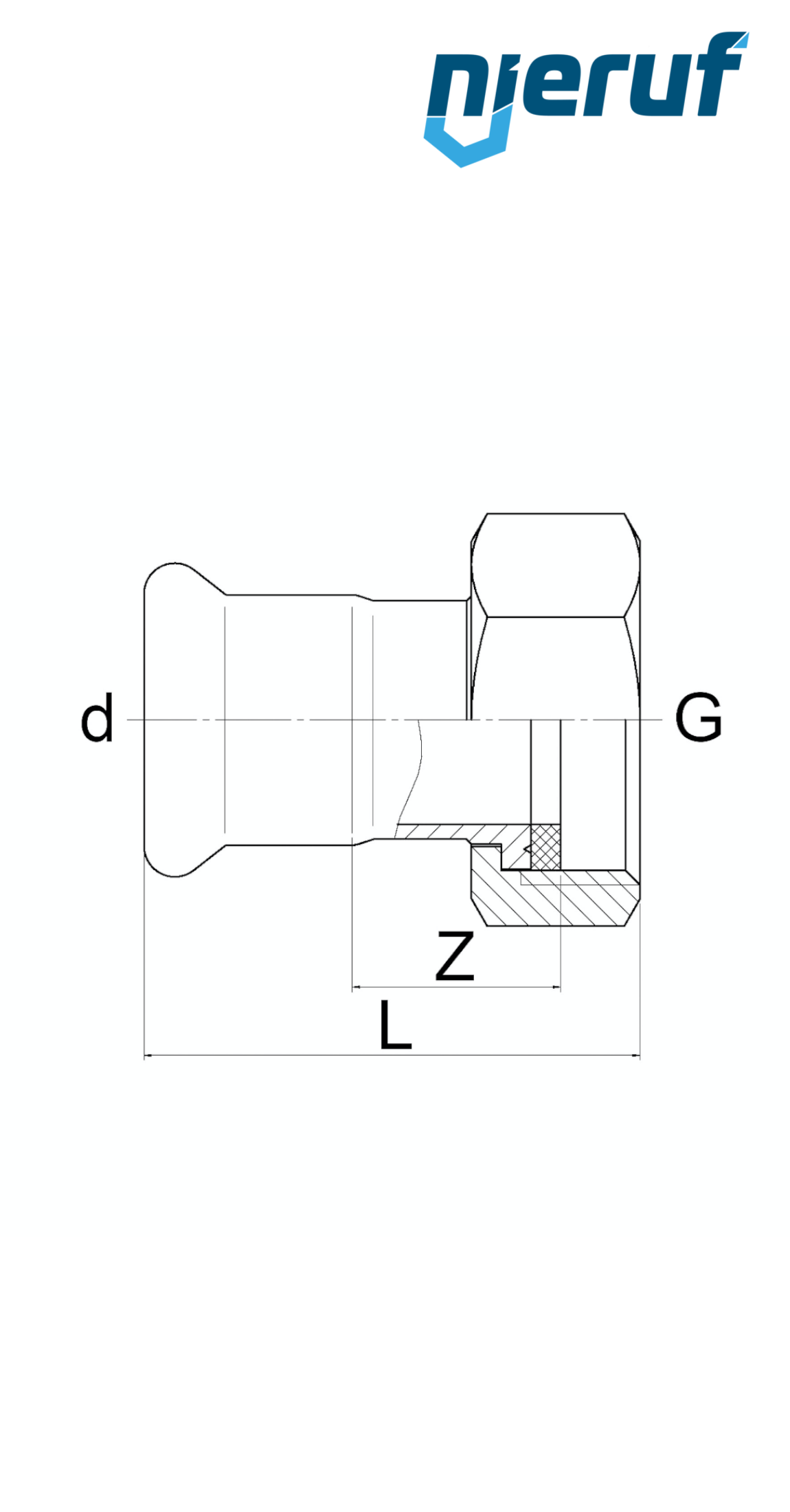 Anschlussverschraubung I Pressfitting DN15 - 18,0 mm Innengewinde 3/4" Zoll Edelstahl