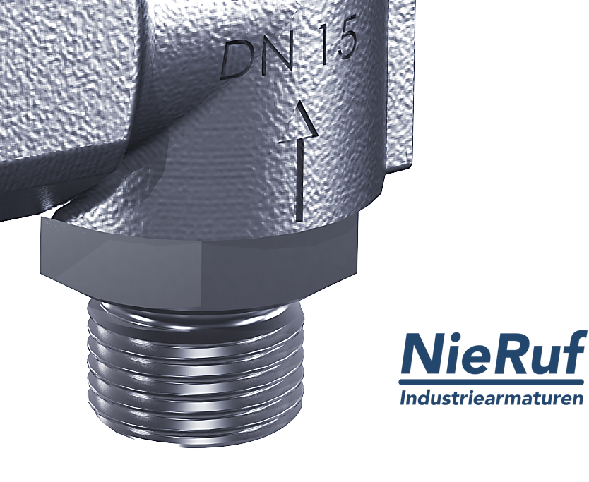 Sicherheitsventil 1" AG  x 1 1/2" IG SV05 neutrale flüssige Medien, Edelstahl FKM