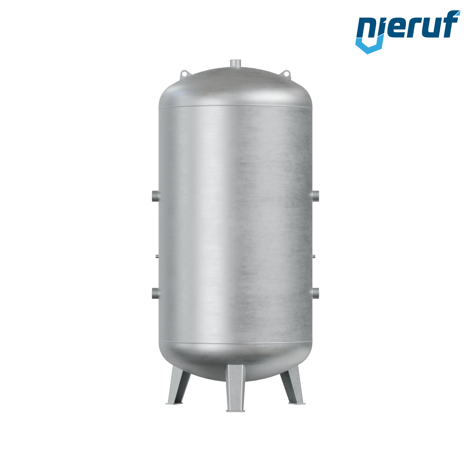Druckbehälter stehend BE01 10000 Liter, 0-11 bar, Stahl feuerverzinkt, Durchmesser 1600 mm