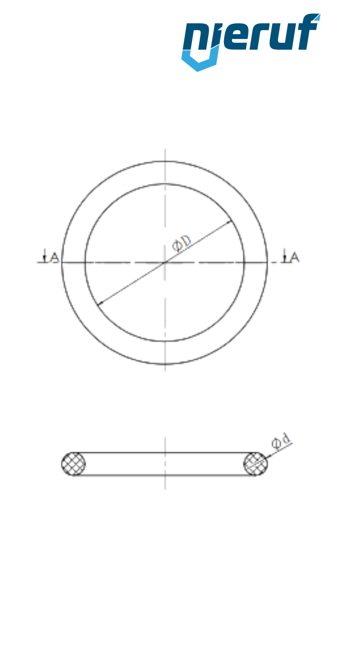 Pressfitting Dichtring FPM/FKM DN25 - 28,0 mm