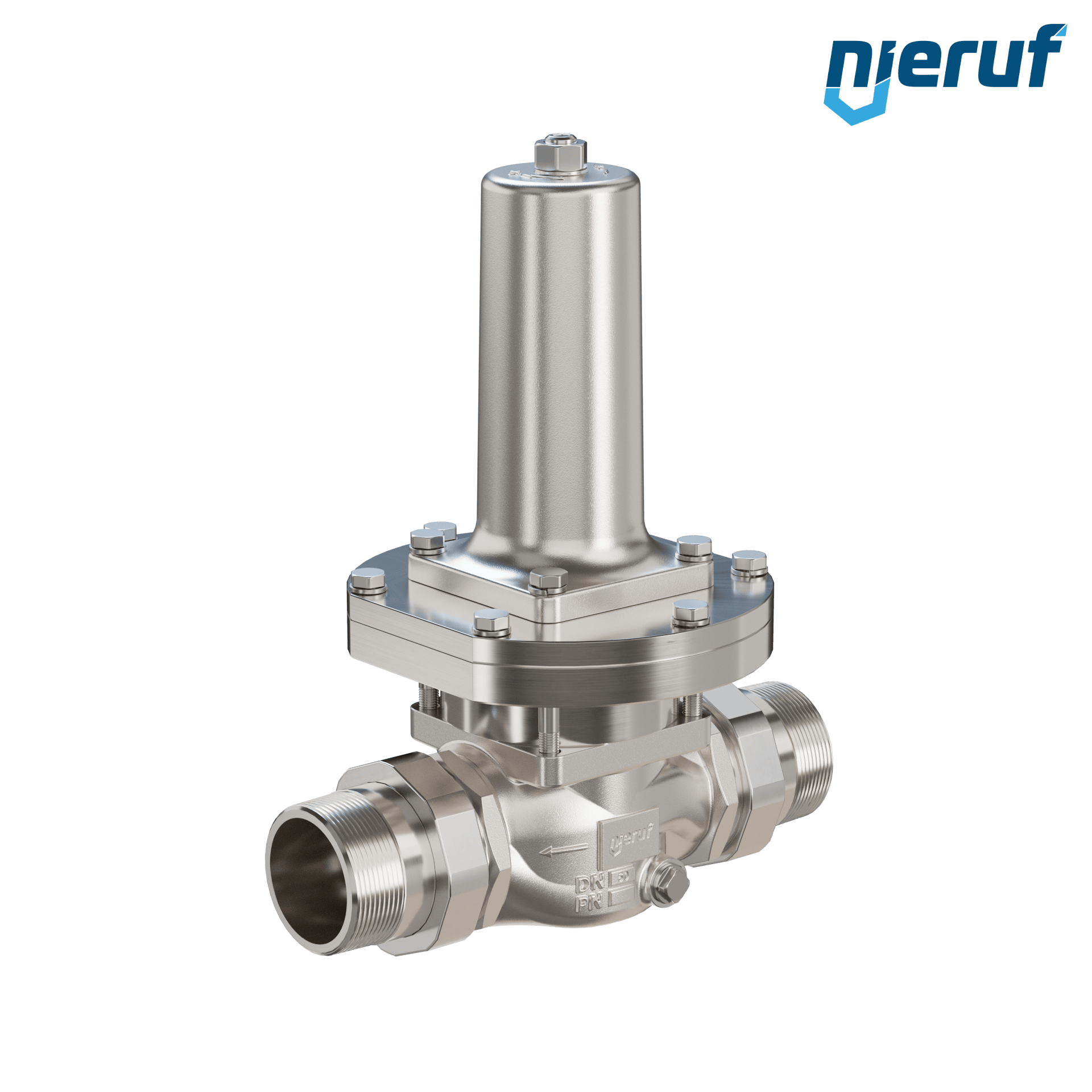 Niederdruck-Druckminderer Außengewinde 2" Zoll DM19 Edelstahl EPDM FDA 0,2 - 2,0 bar
