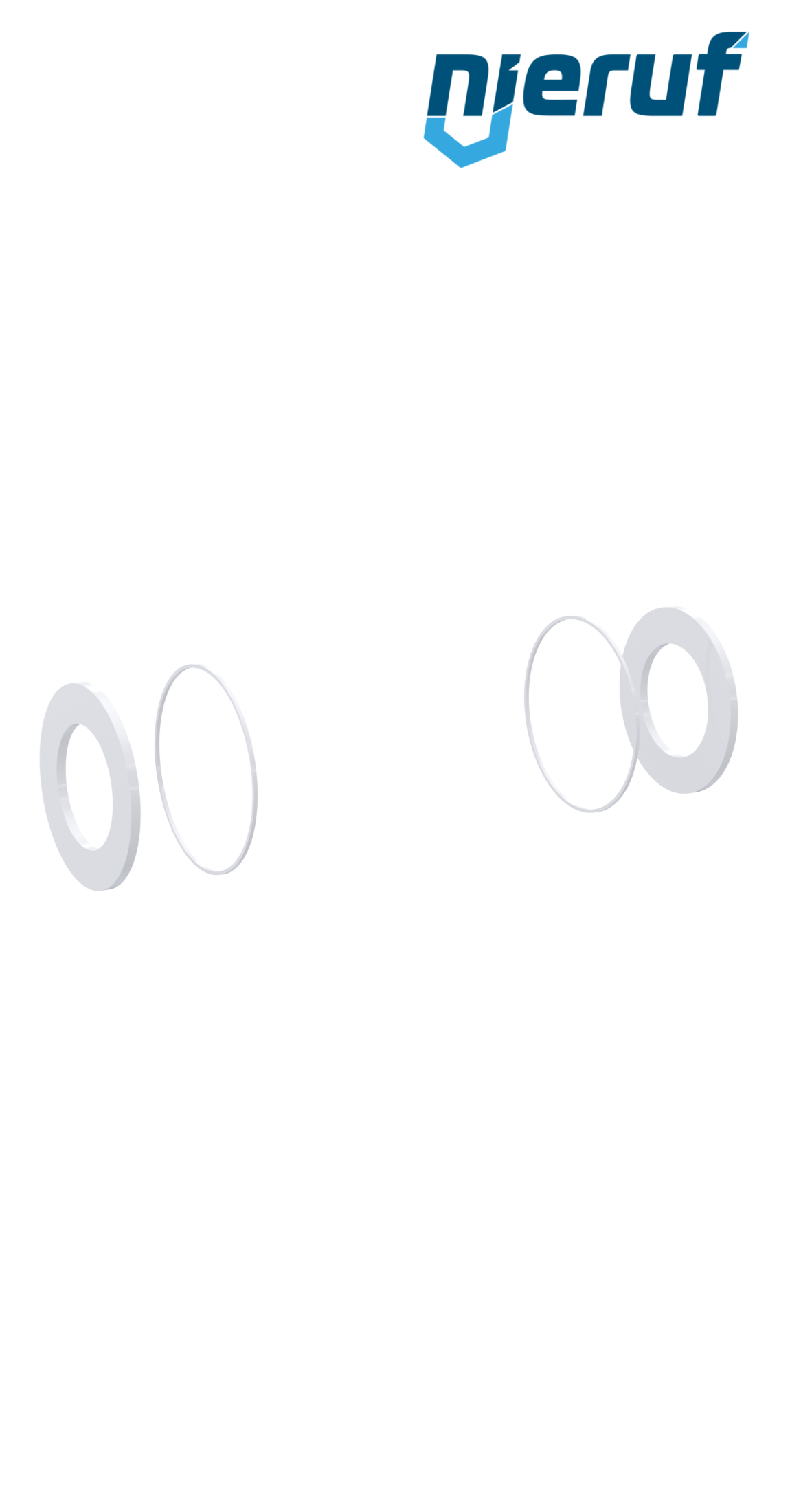 Dichtungssatz PTFE zu Typ GK17 DN50 Dichtungssatz PTFE zu Typ GK17 DN50