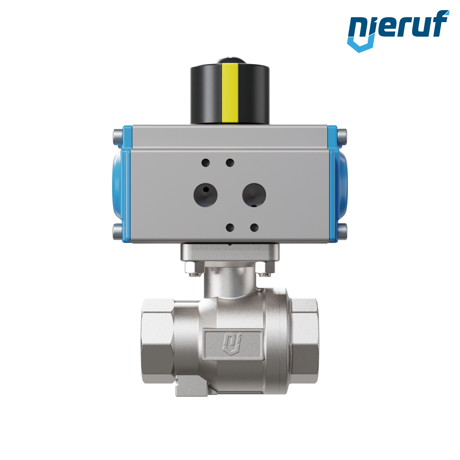 valvola a sfera pneumatica DN25 - 1" pollici azionamento rotativo a doppio effetto PK02