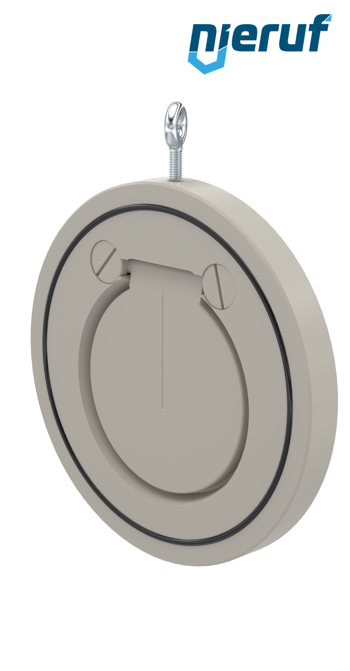 Zwischenflansch-Rückschlagklappe DN100 ZR06 Kunststoff PP-H FKM (Viton)