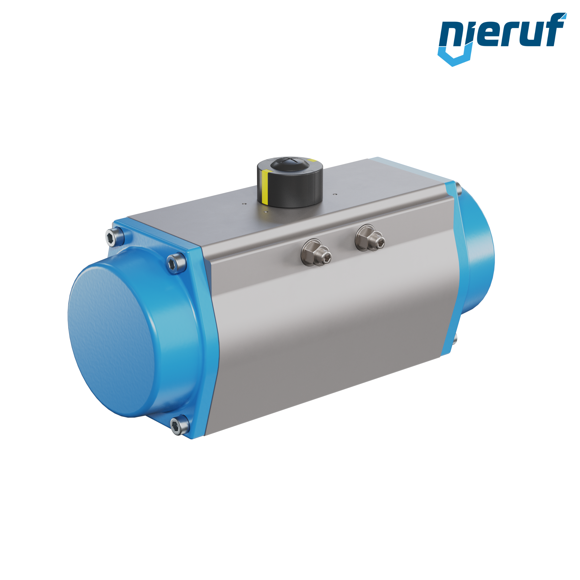 Pneumatischer Antrieb AN02 einfachwirkend, federöffnend Hochtemperatur-Version GS-140 90° mit 5 Federn