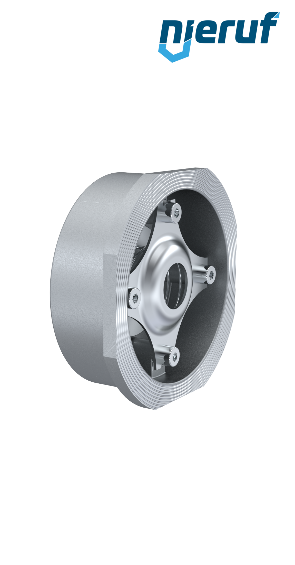 Rückschlagventil DN 15 Edelstahl 1.4408 PTFE PN 6/10/16/25/40 DIN EN 1092-1 Form B
